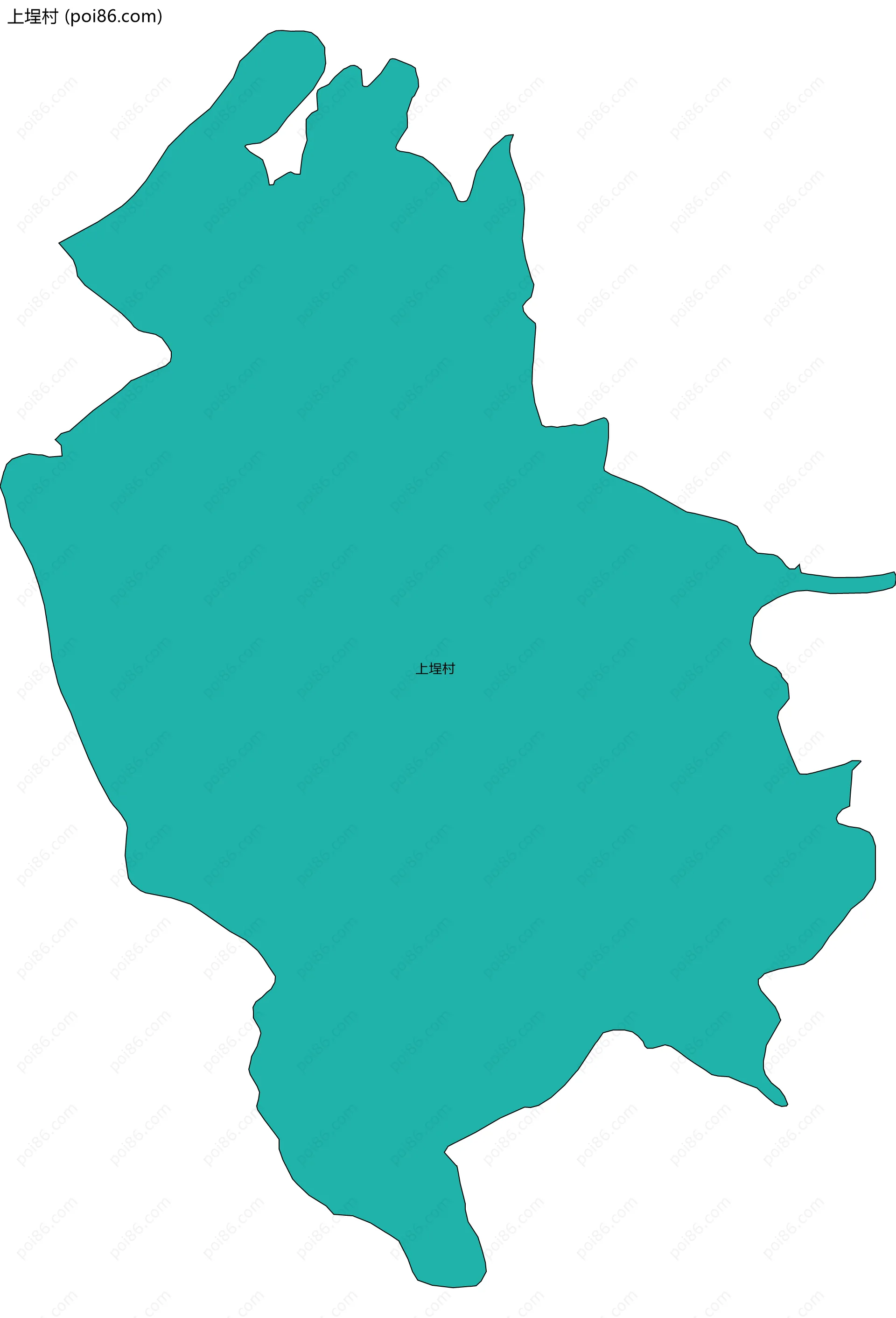 上埕村边界地图