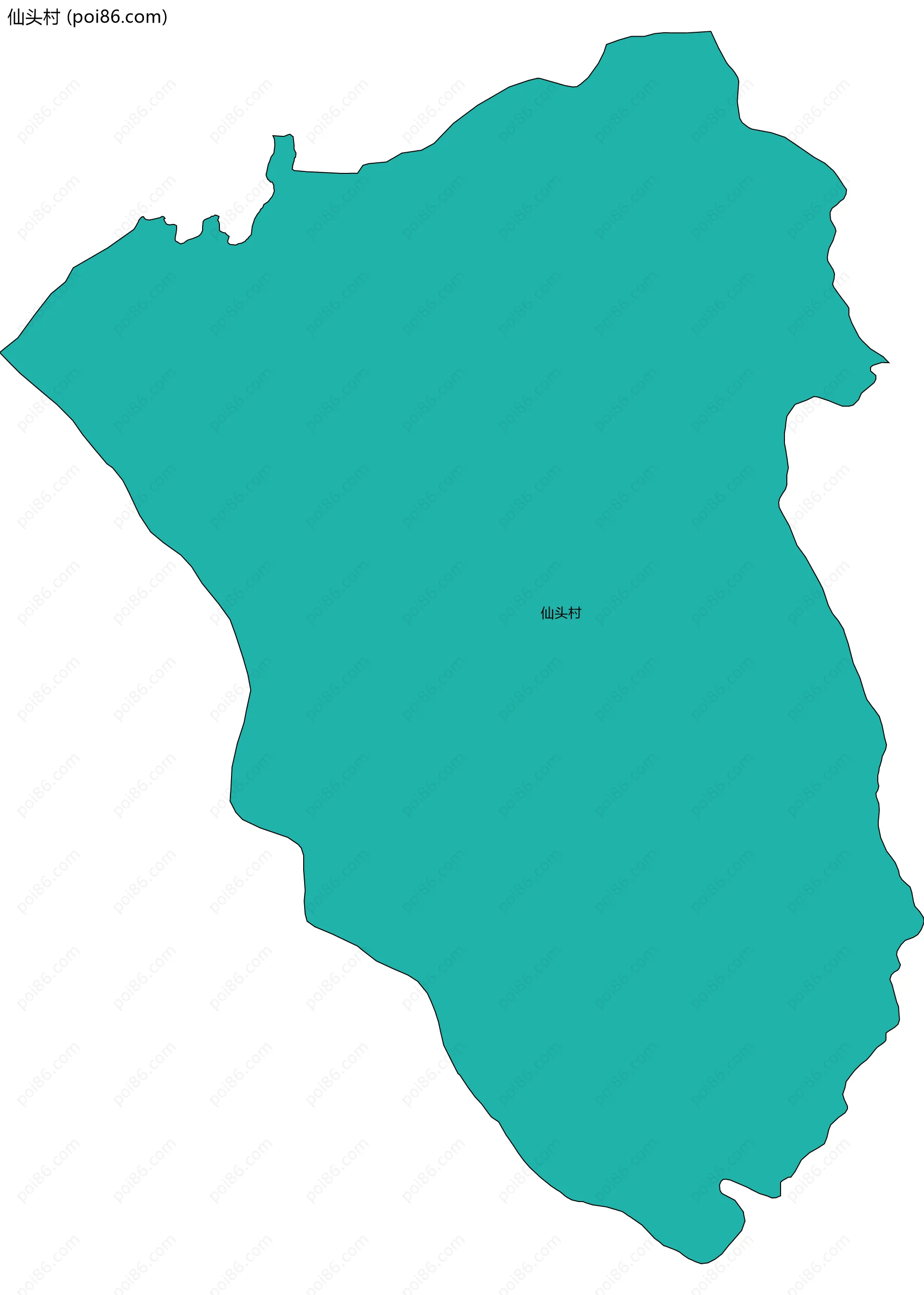 仙头村边界地图