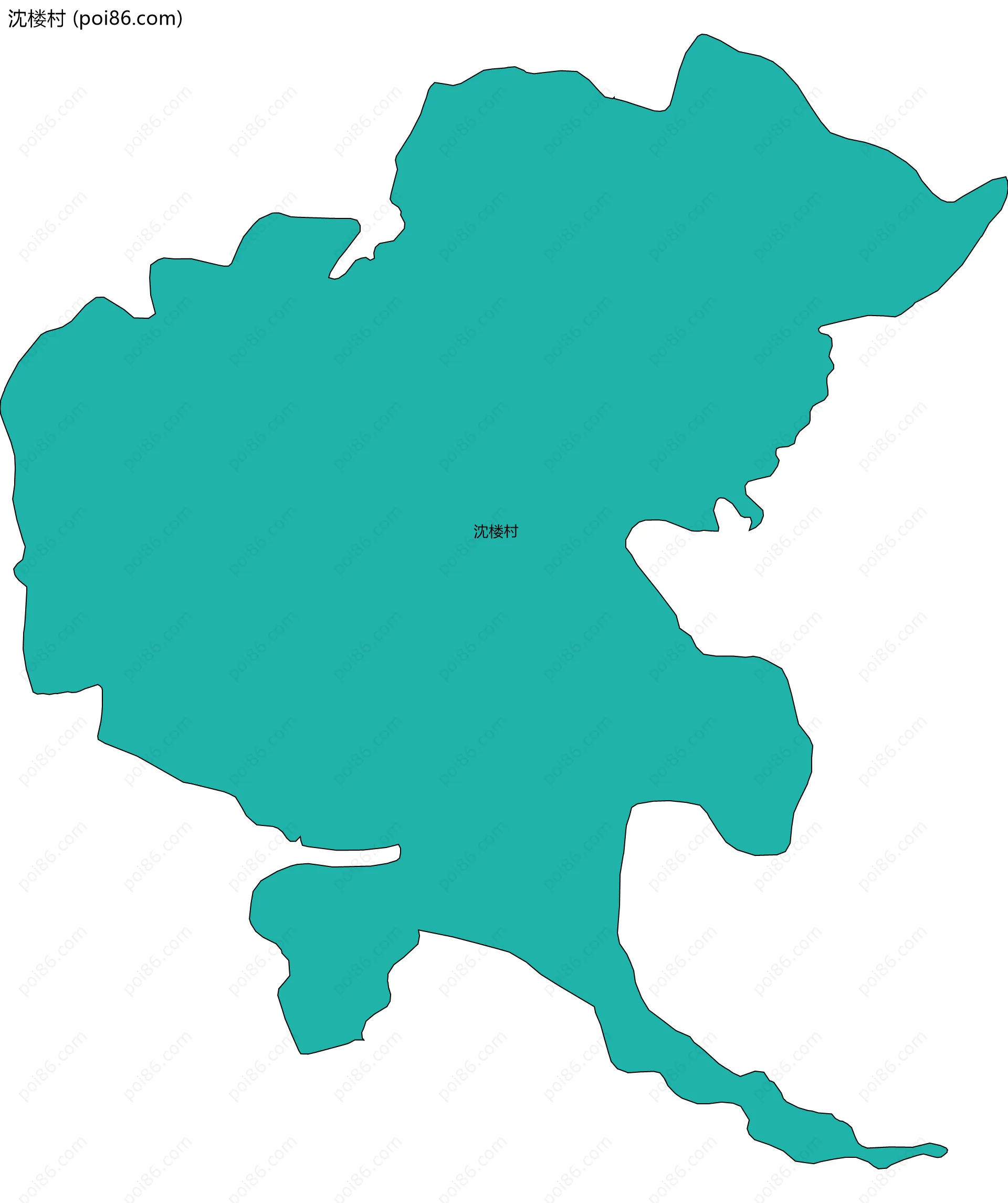 沈楼村边界地图