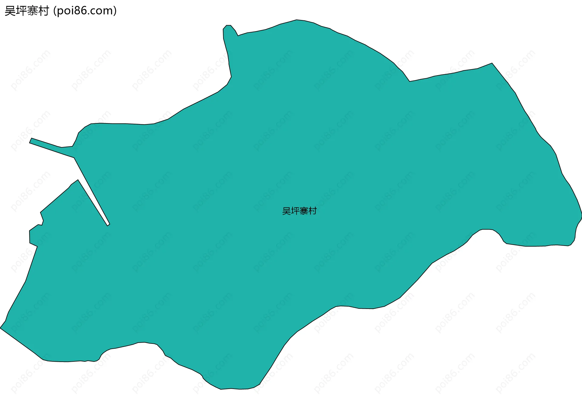 吴坪寨村边界地图