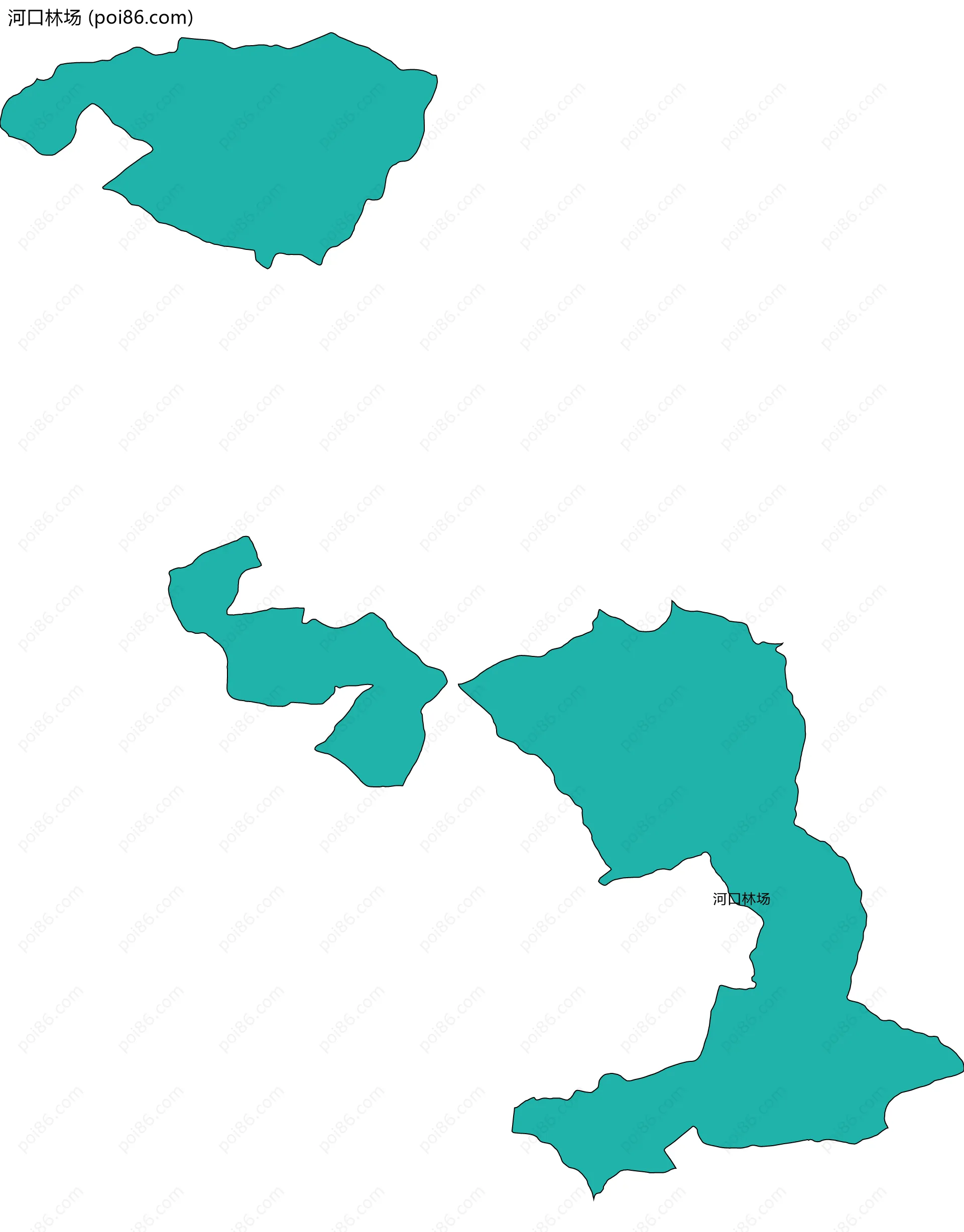 河口林场边界地图