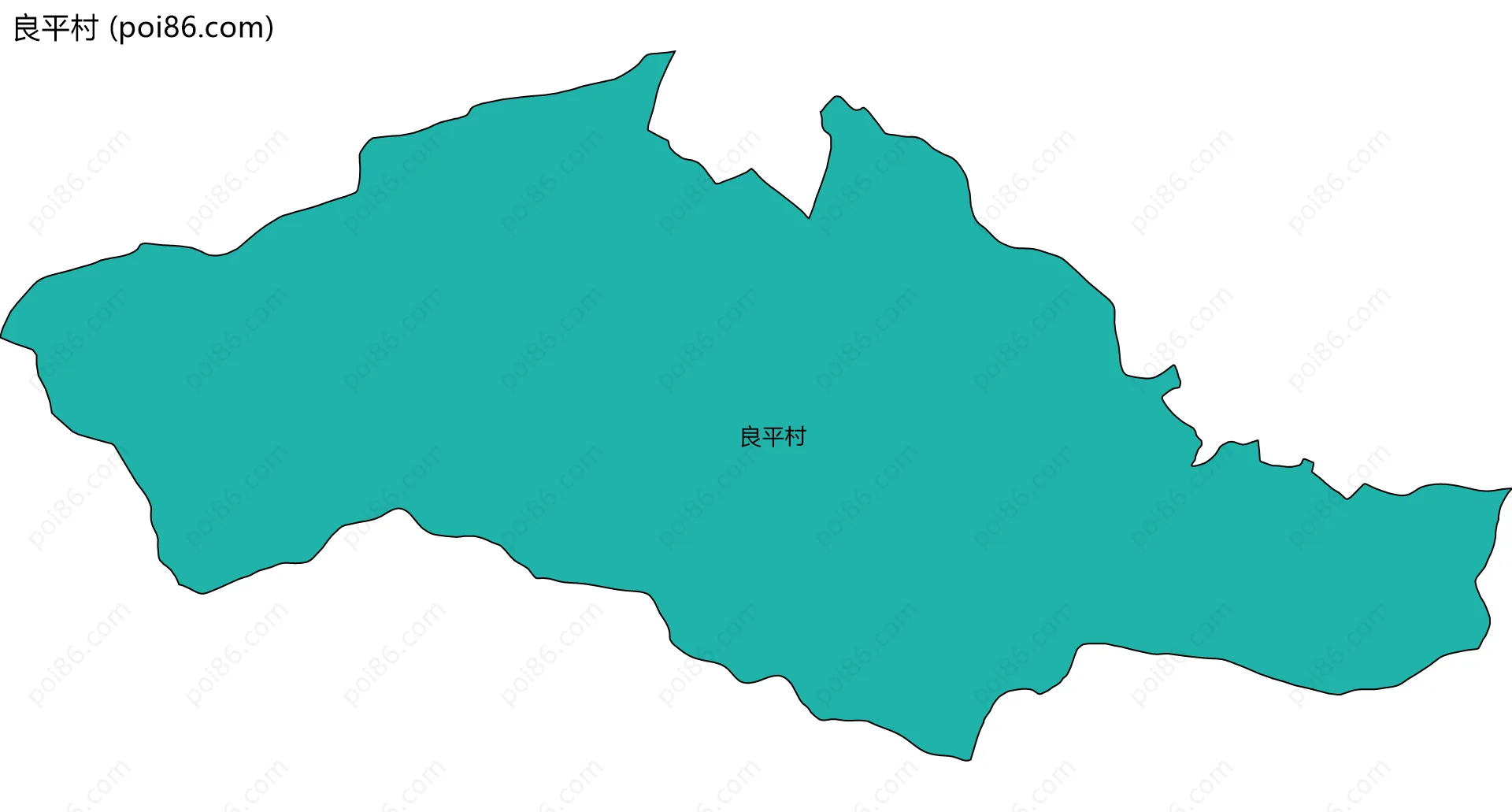 良平村边界地图