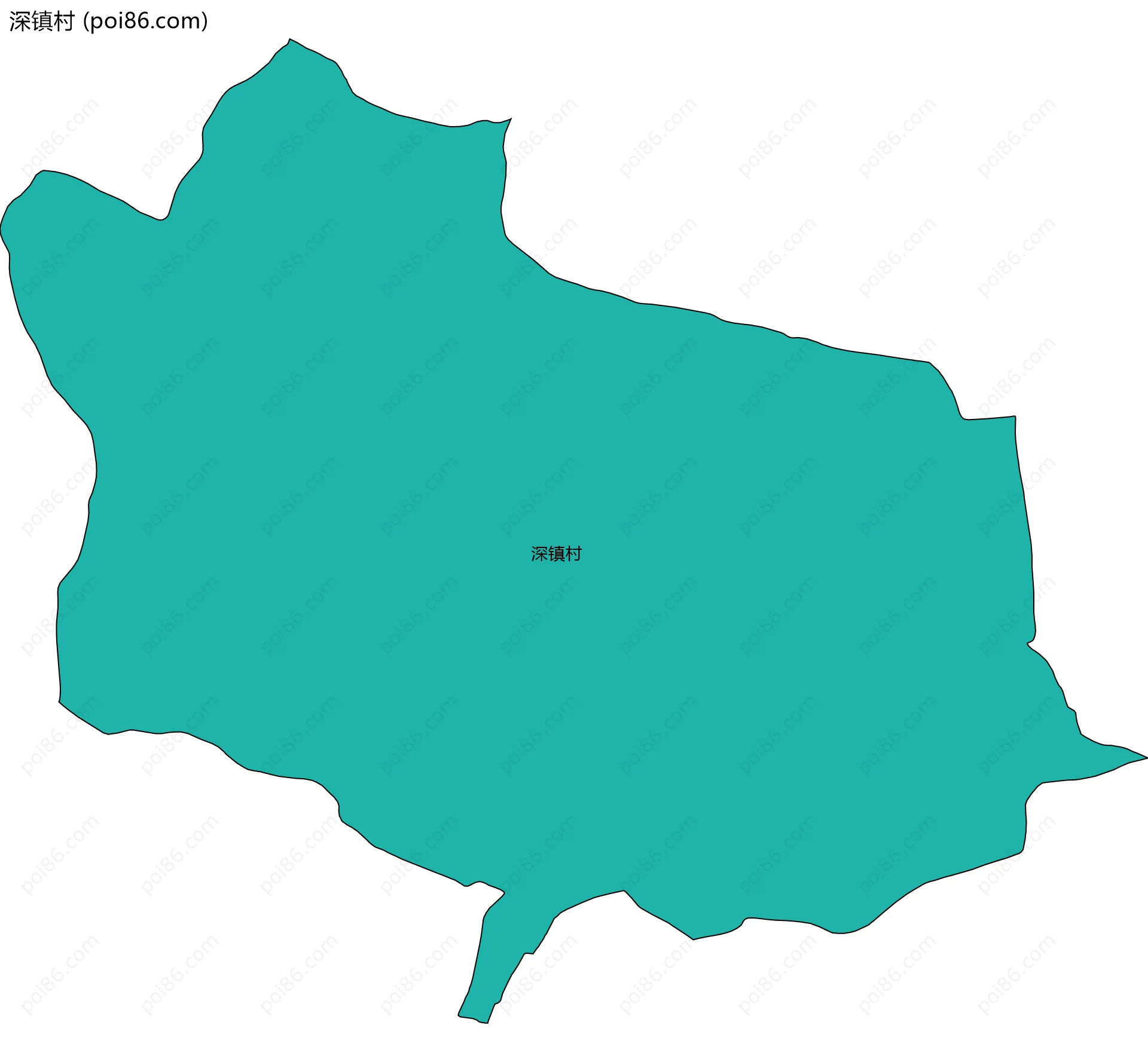 深镇村边界地图
