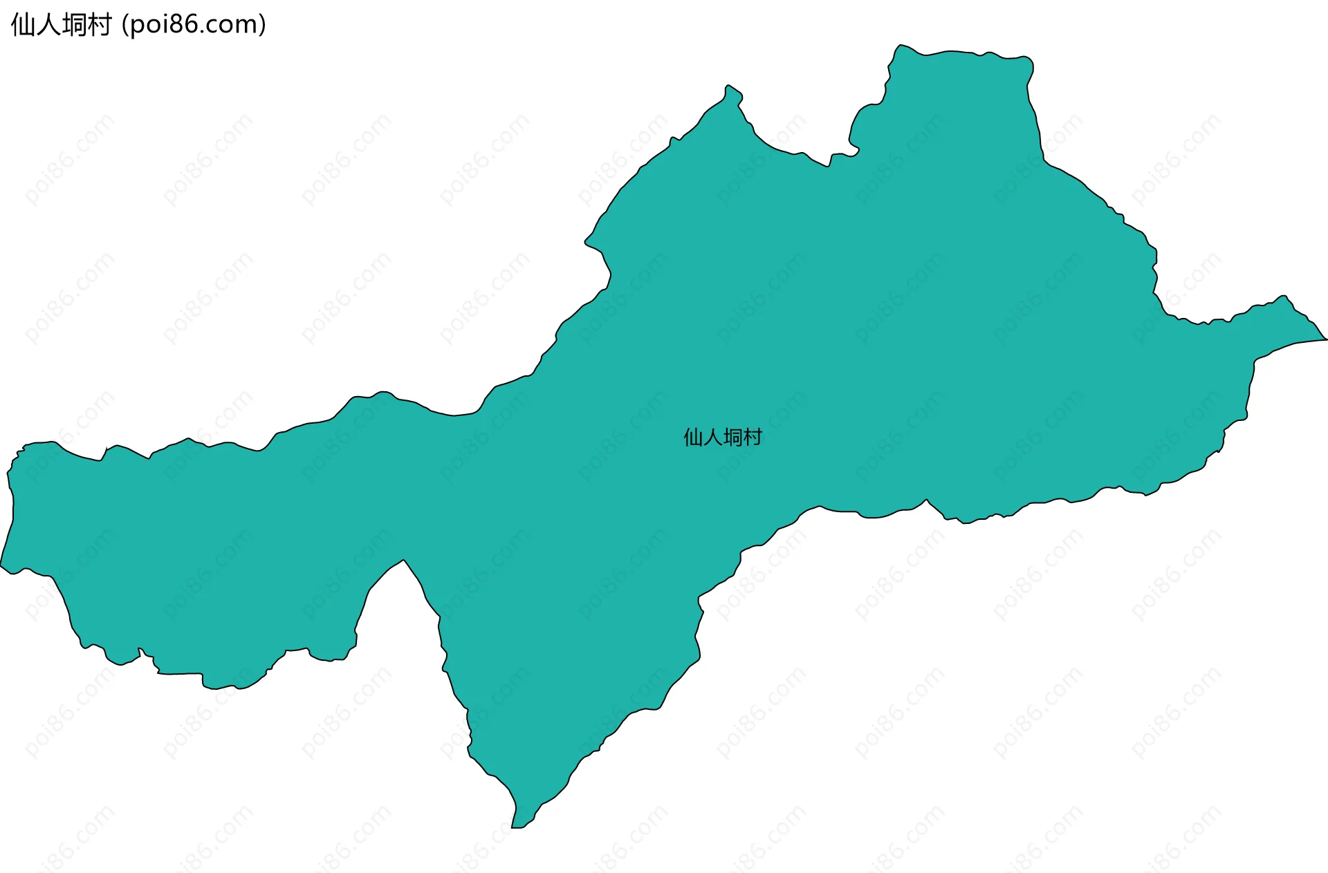 仙人垌村边界地图