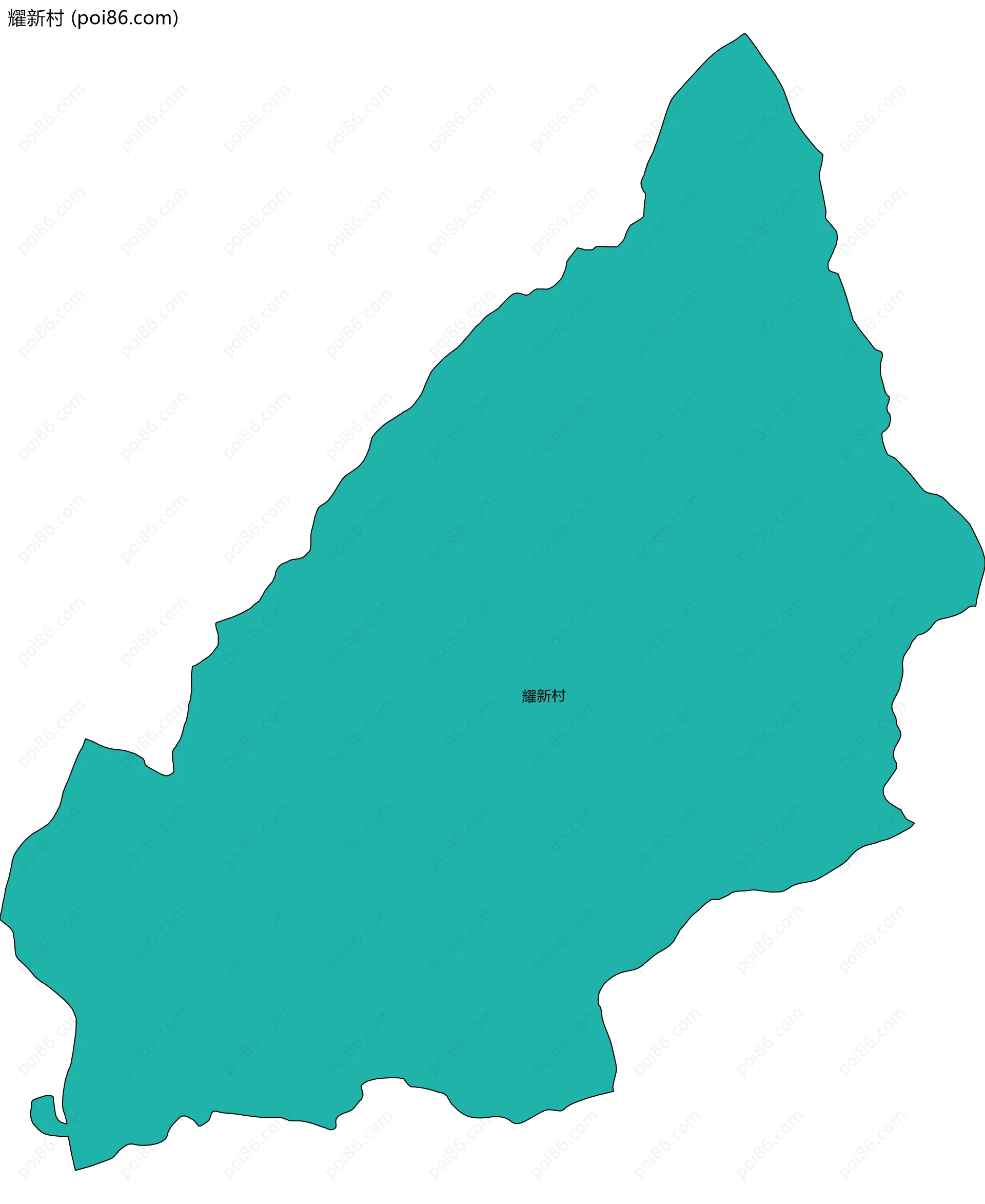 耀新村边界地图