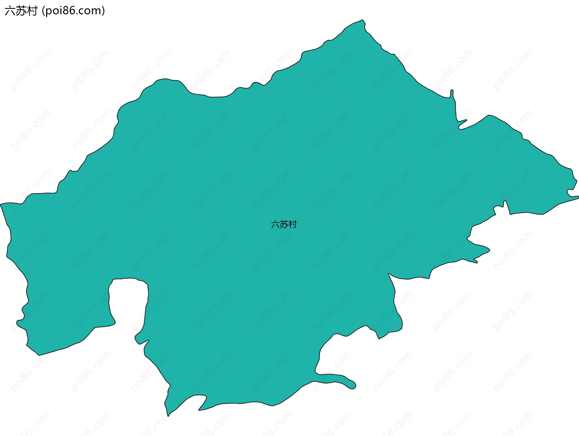 六苏村边界地图