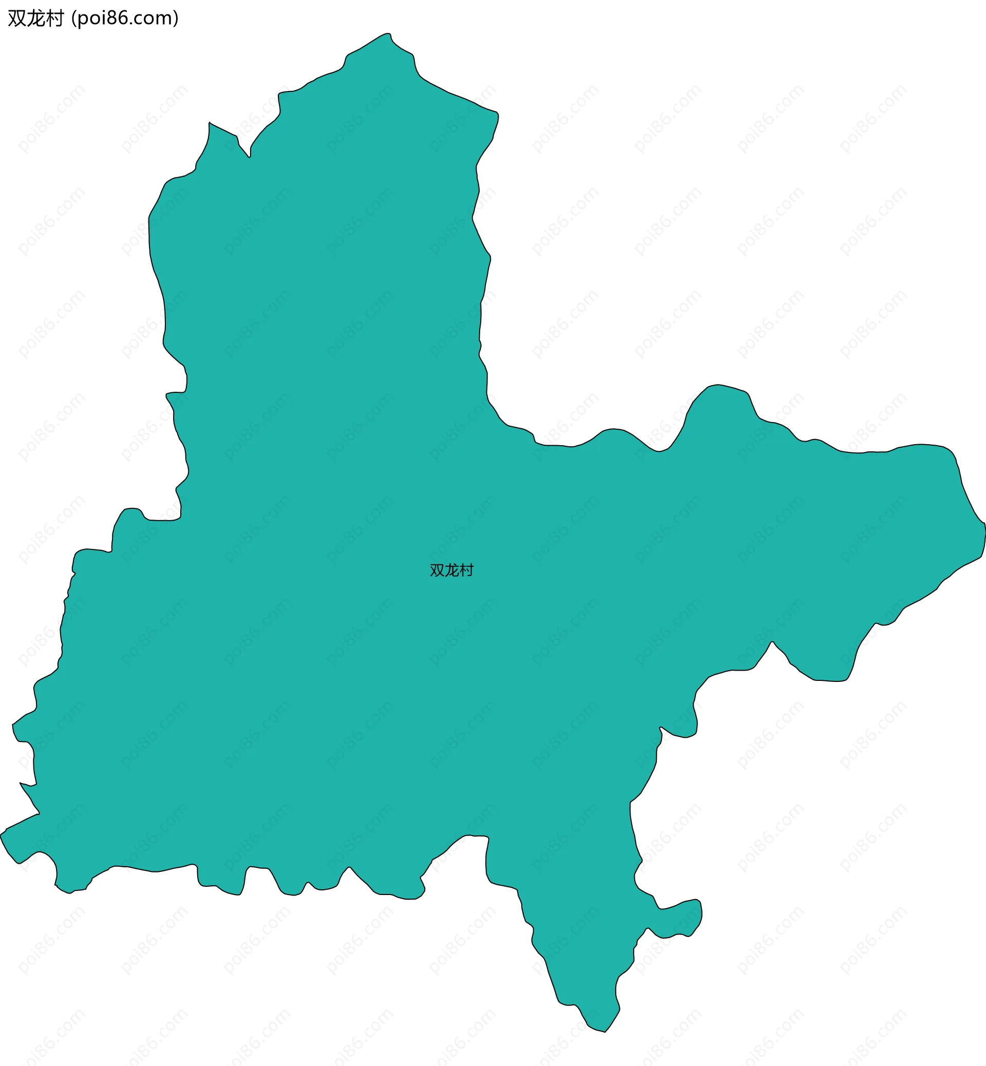 双龙村边界地图