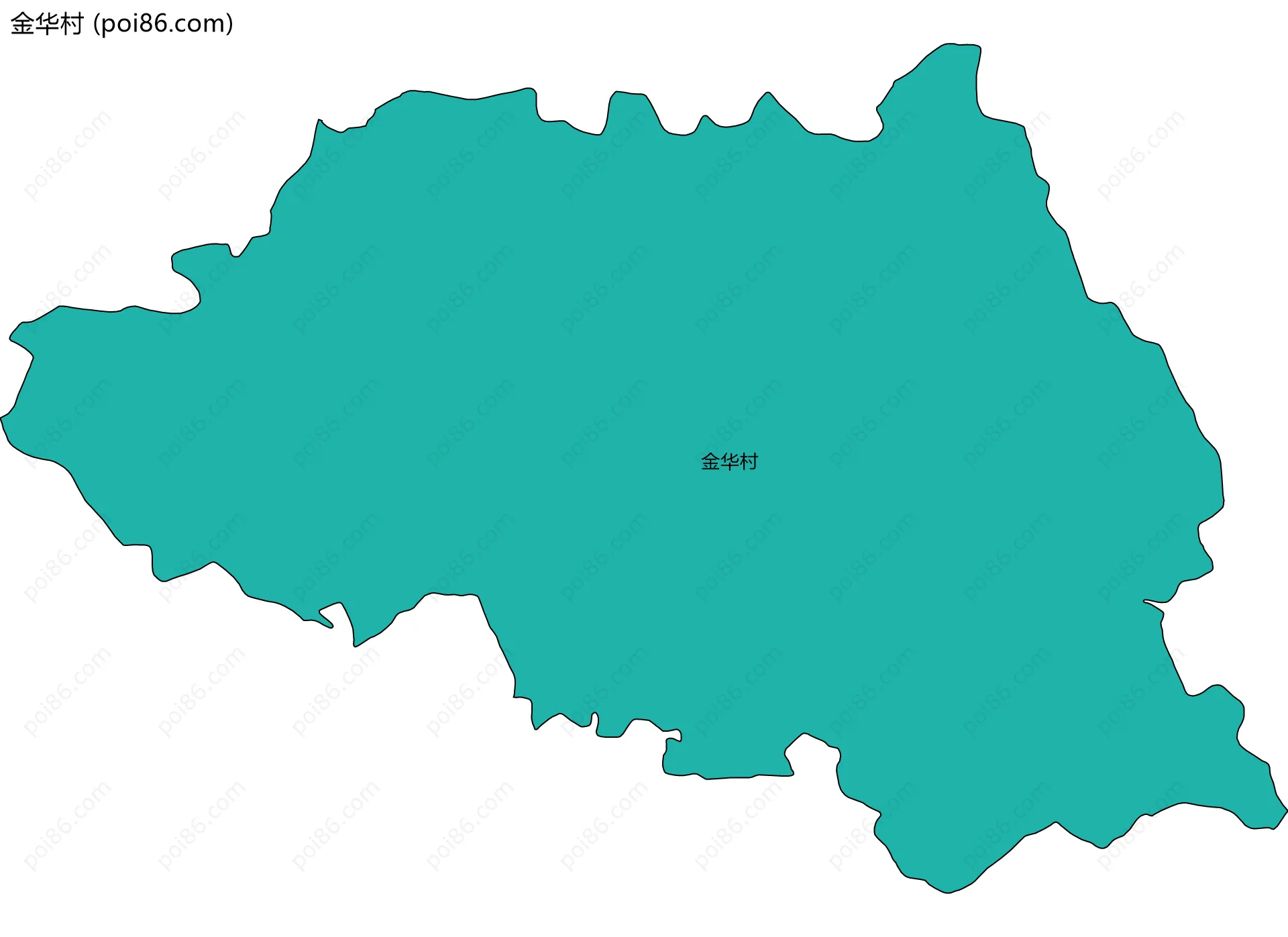 金华村边界地图