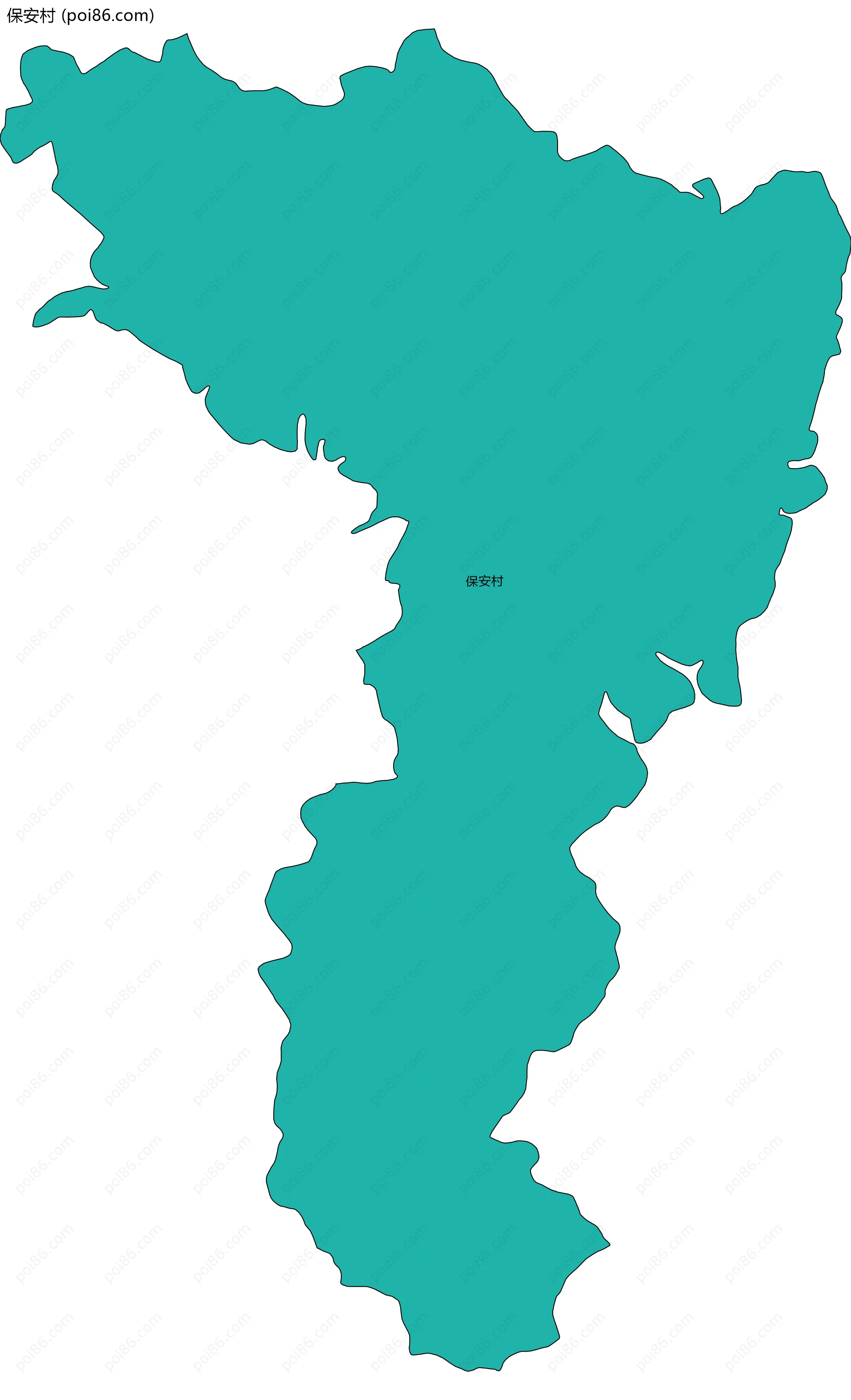 保安村边界地图