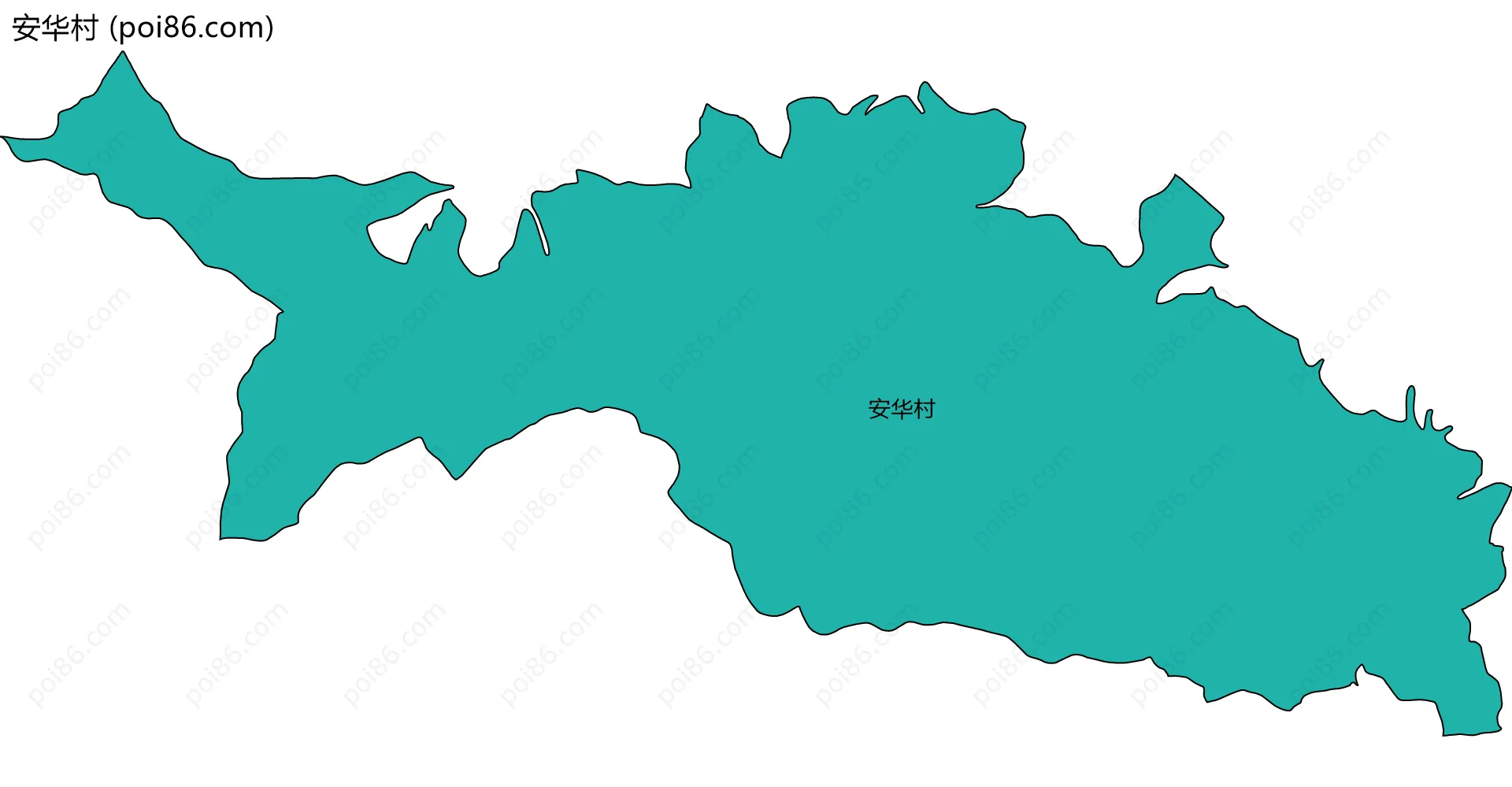 安华村边界地图