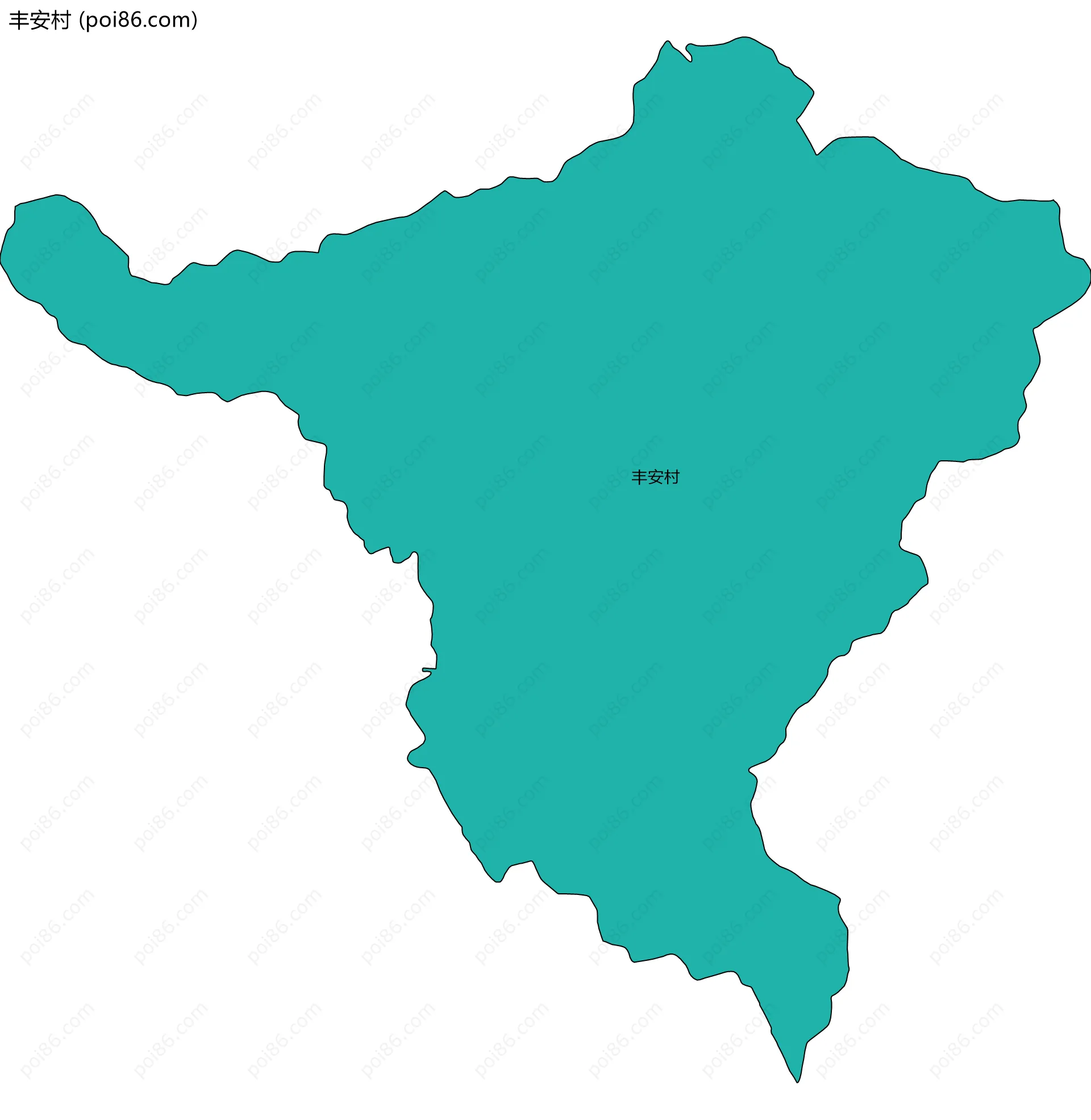 丰安村边界地图