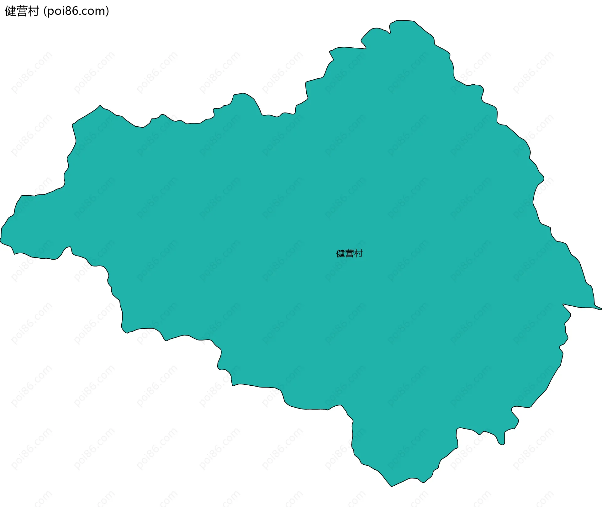 健营村边界地图