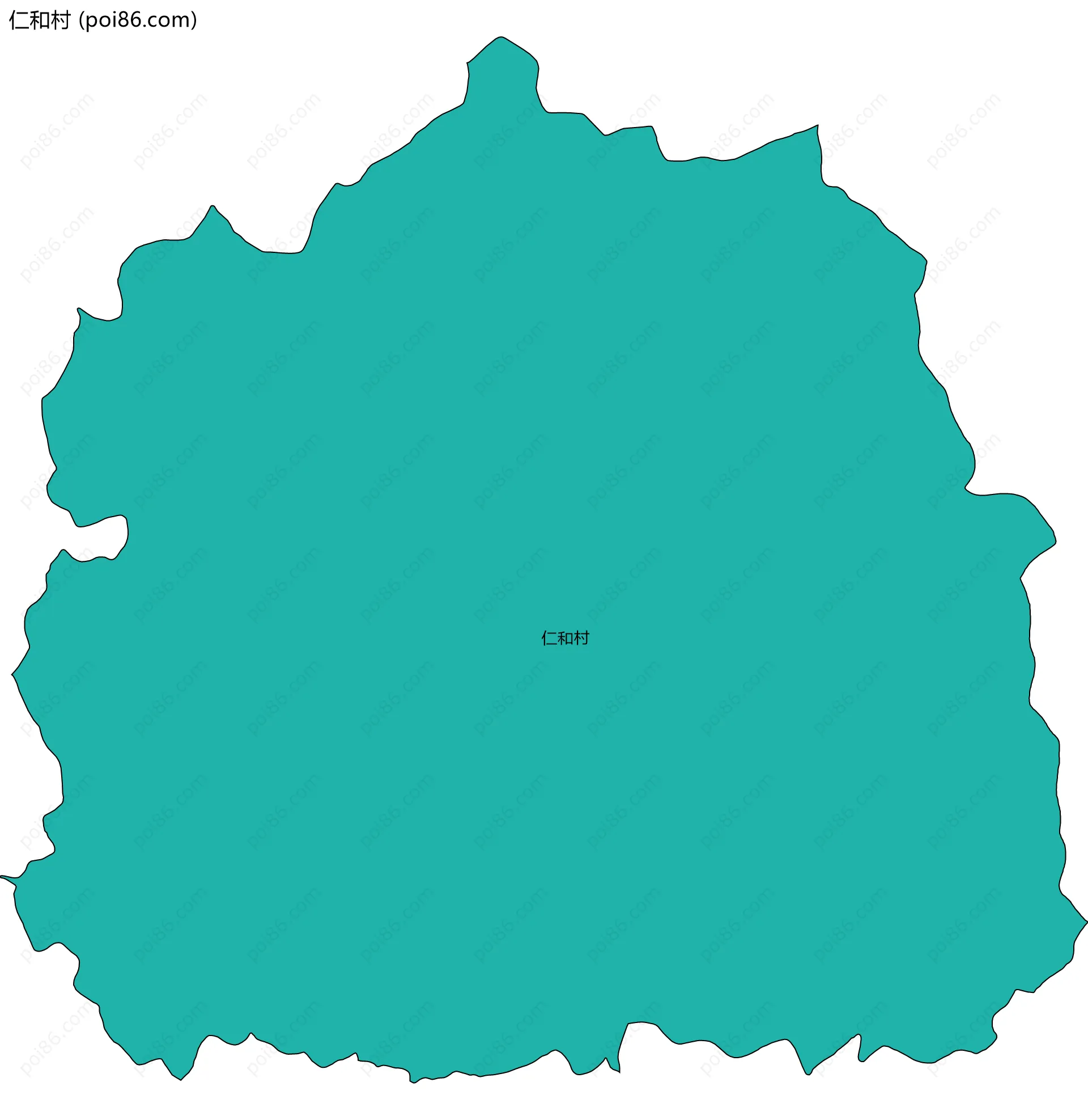 仁和村边界地图
