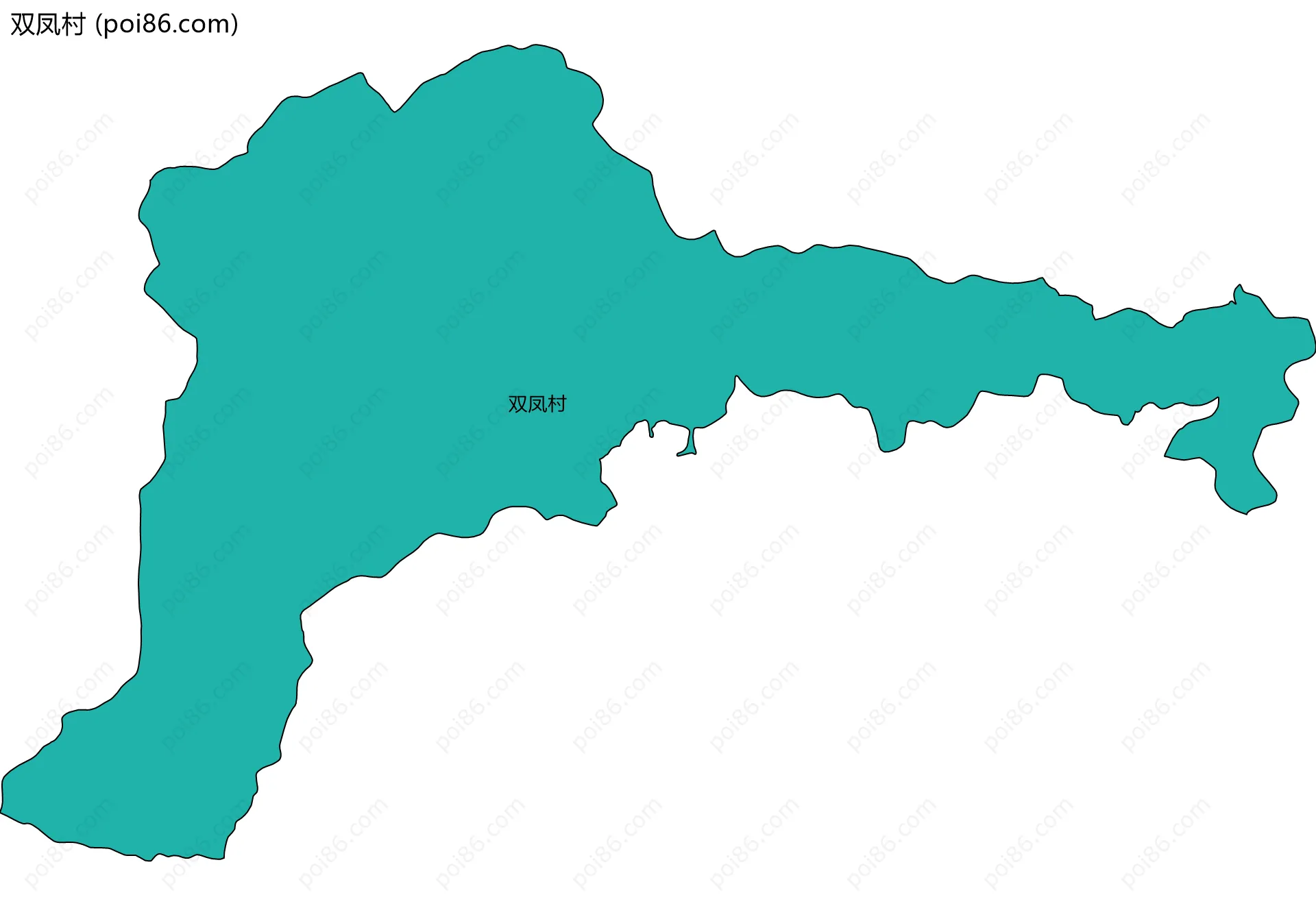 双凤村边界地图