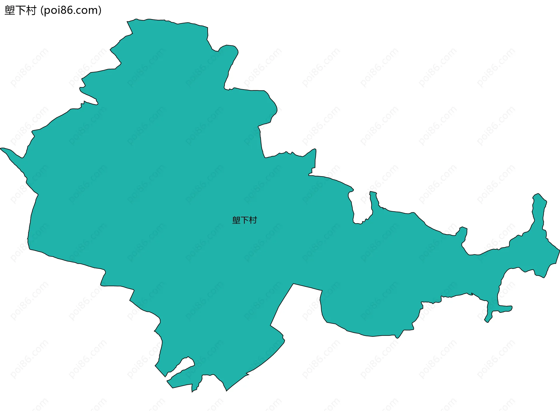 塱下村边界地图