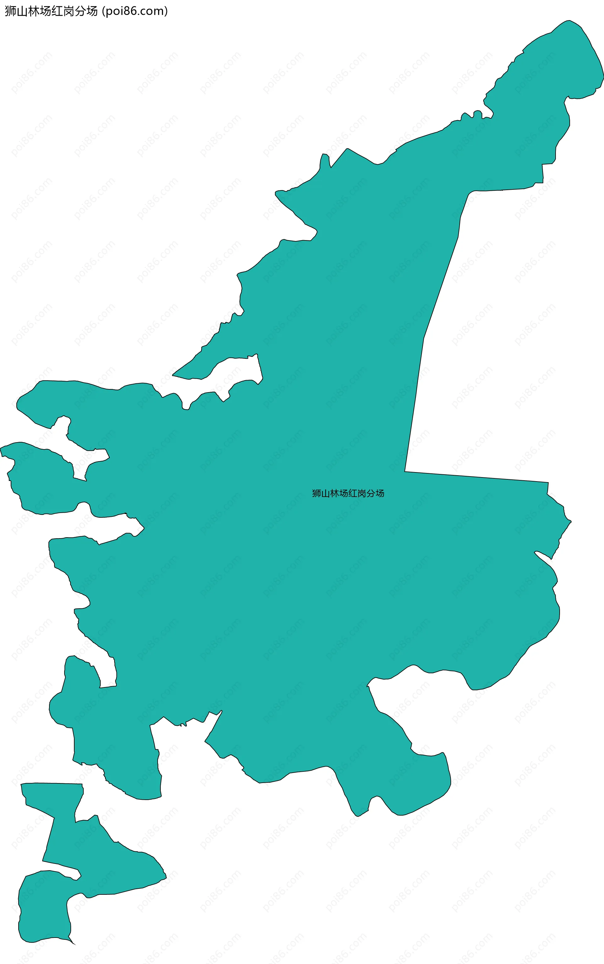 狮山林场红岗分场边界地图