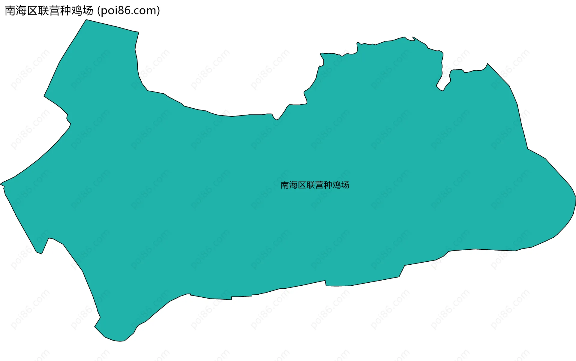 南海区联营种鸡场边界地图
