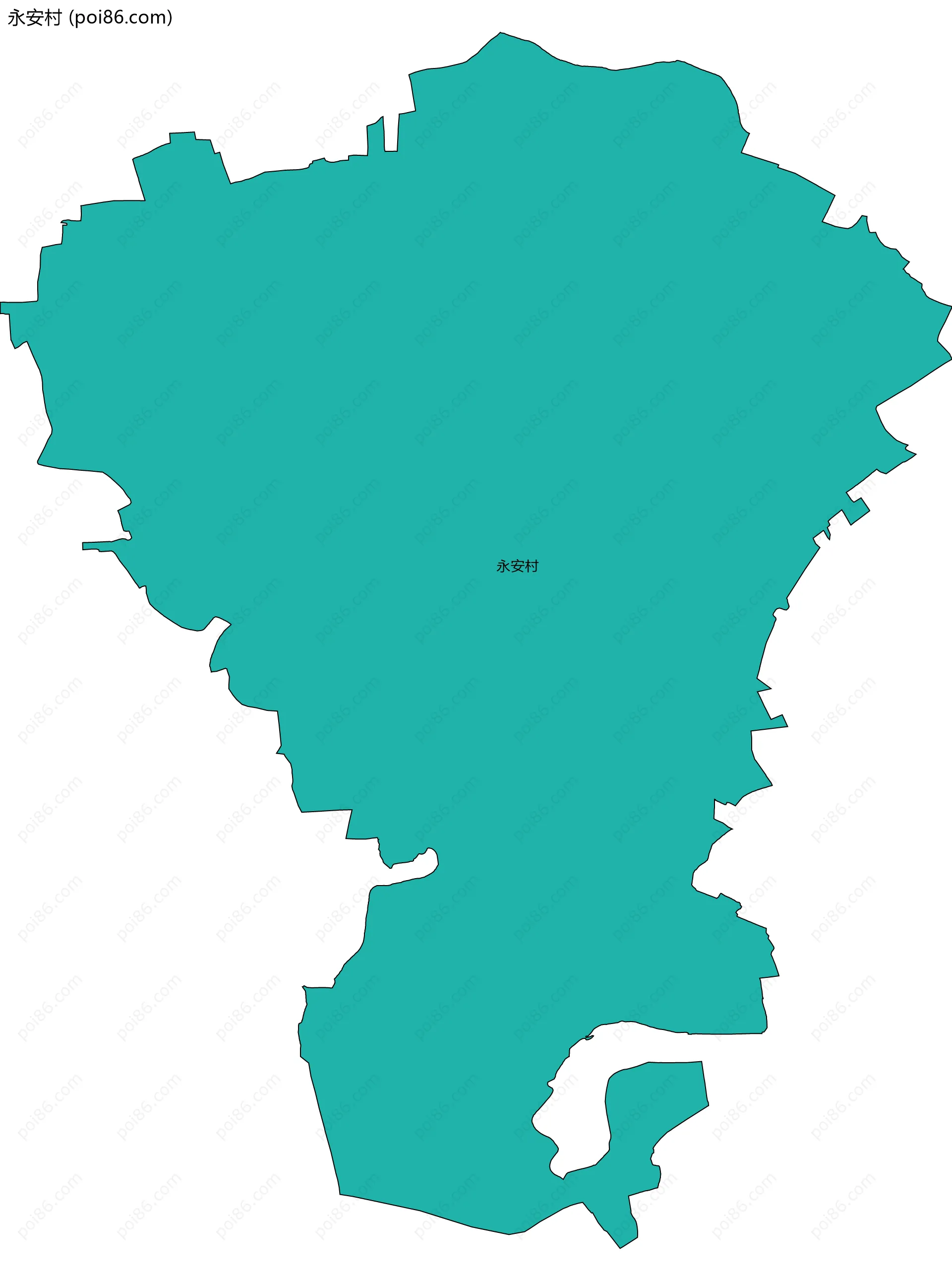 永安村边界地图