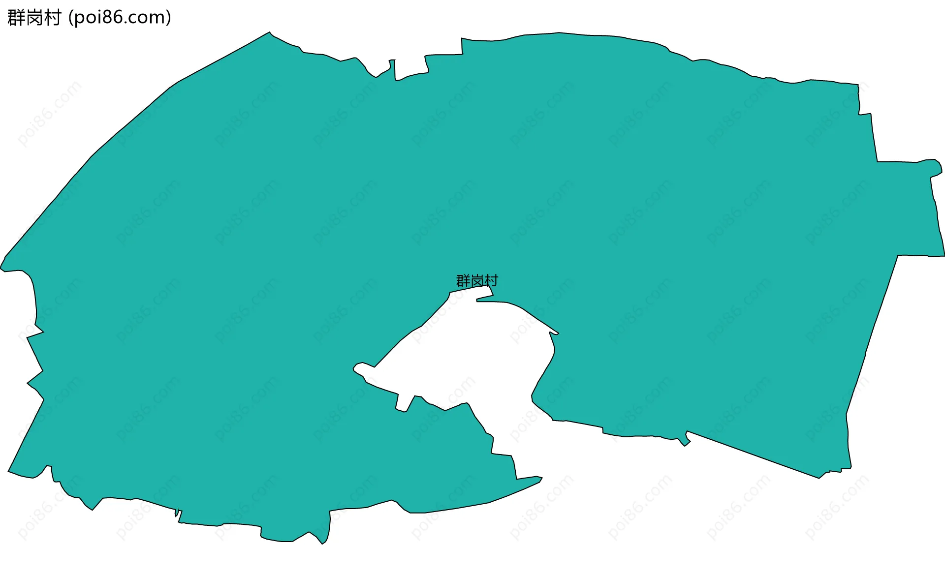 群岗村边界地图