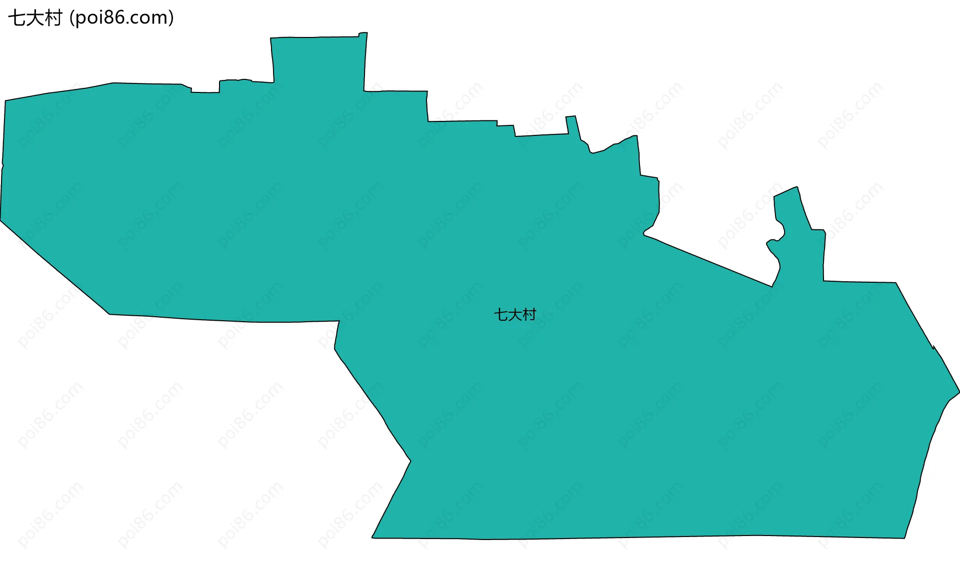 七大村边界地图