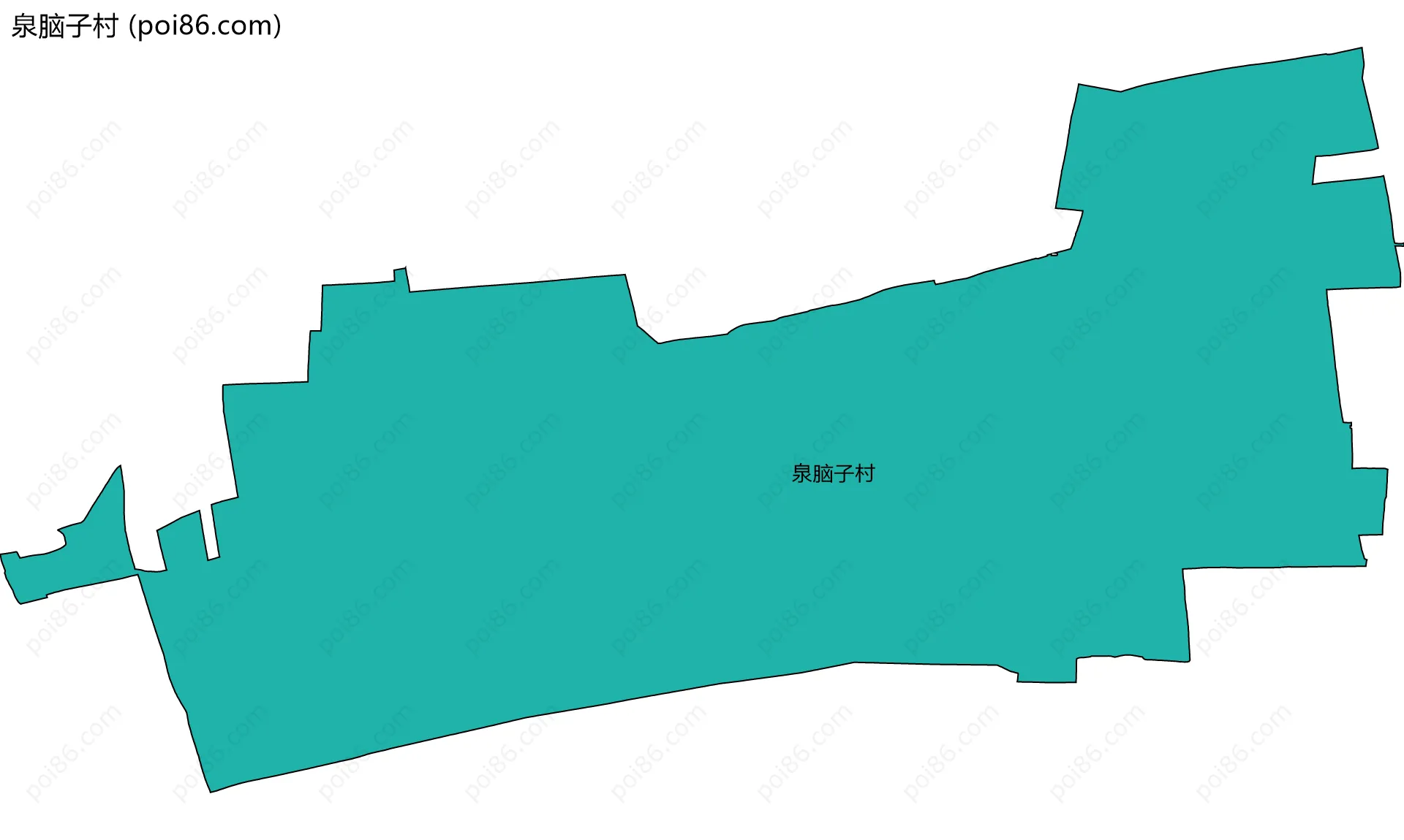 泉脑子村边界地图