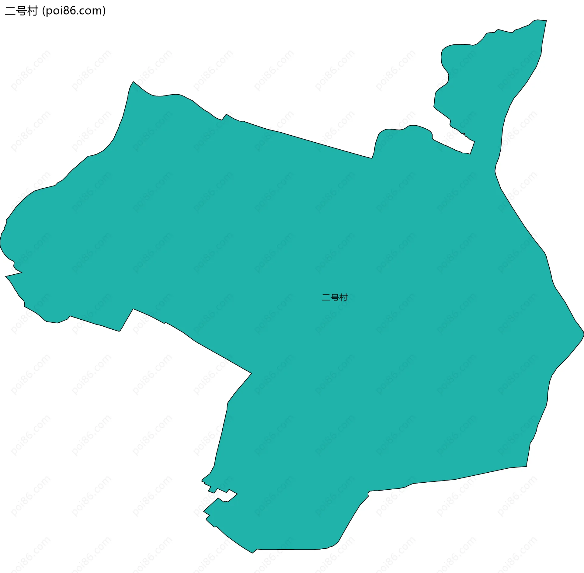 二号村边界地图