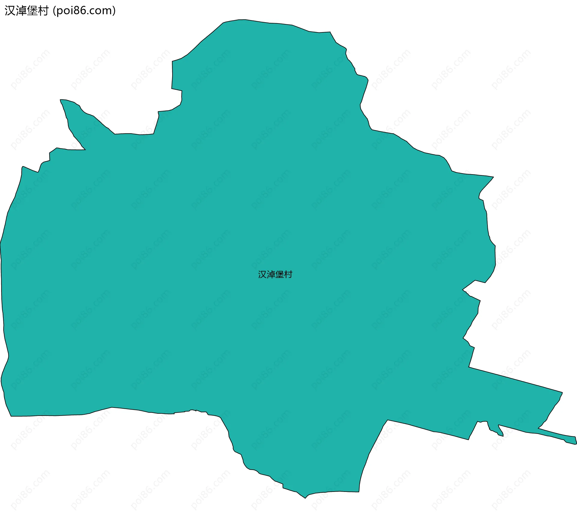 汉淖堡村边界地图