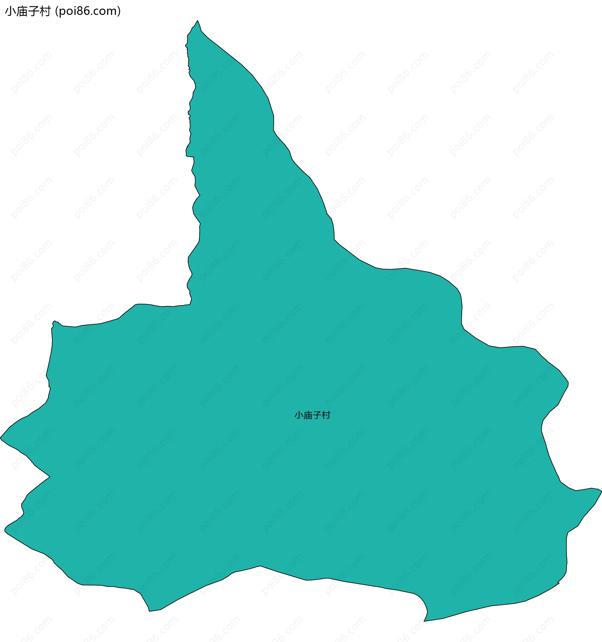 小庙子村边界地图