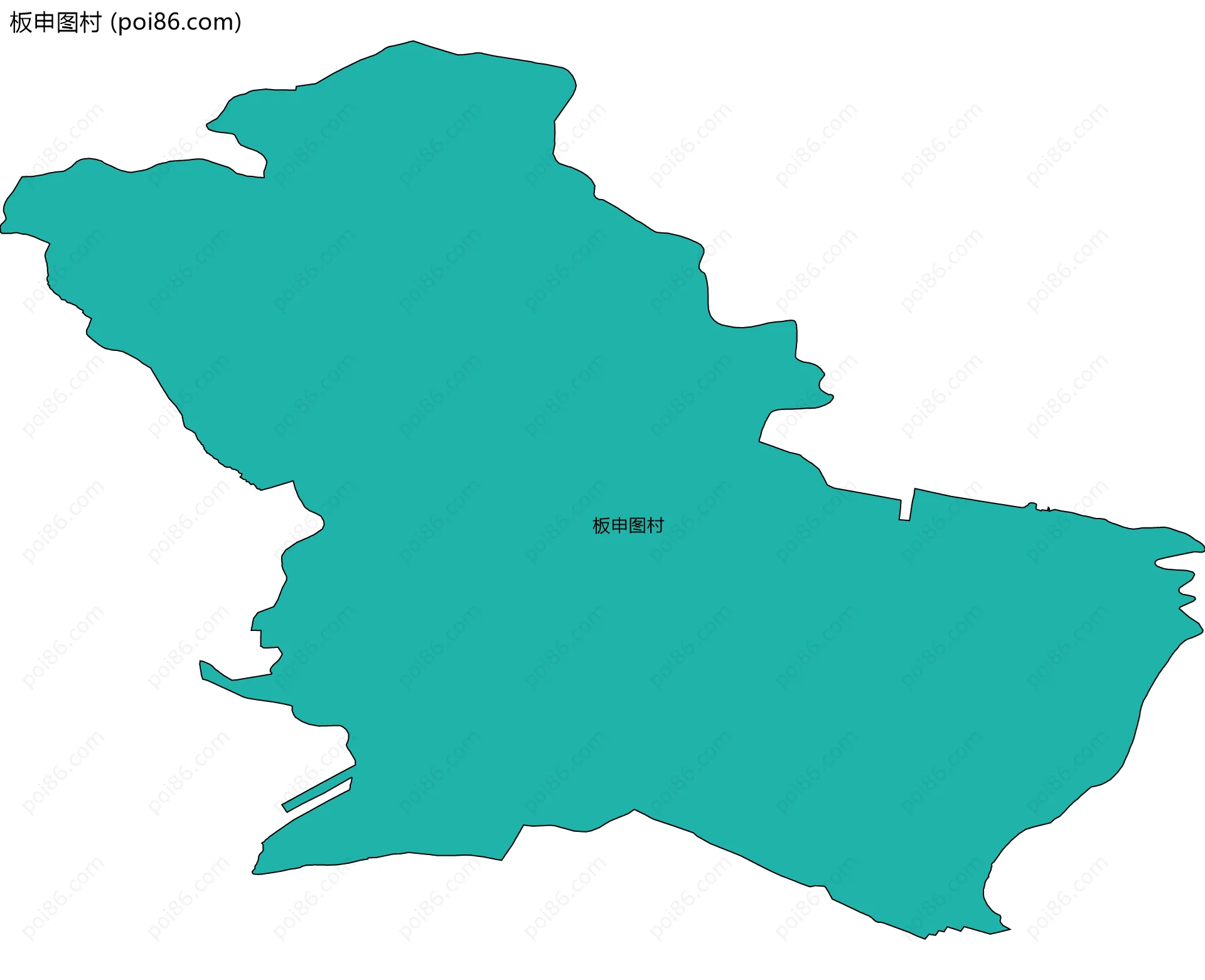 板申图村边界地图