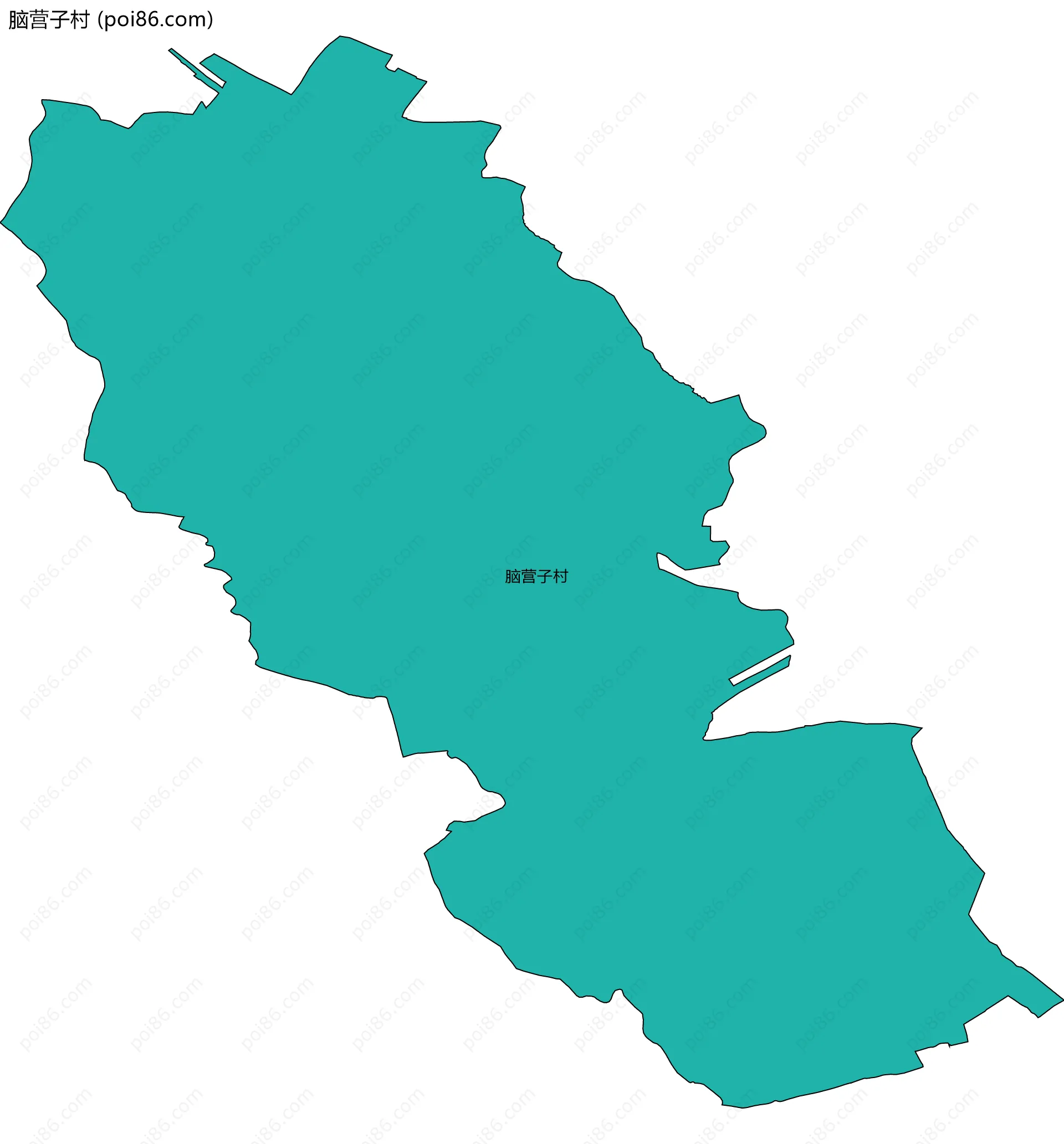 脑营子村边界地图