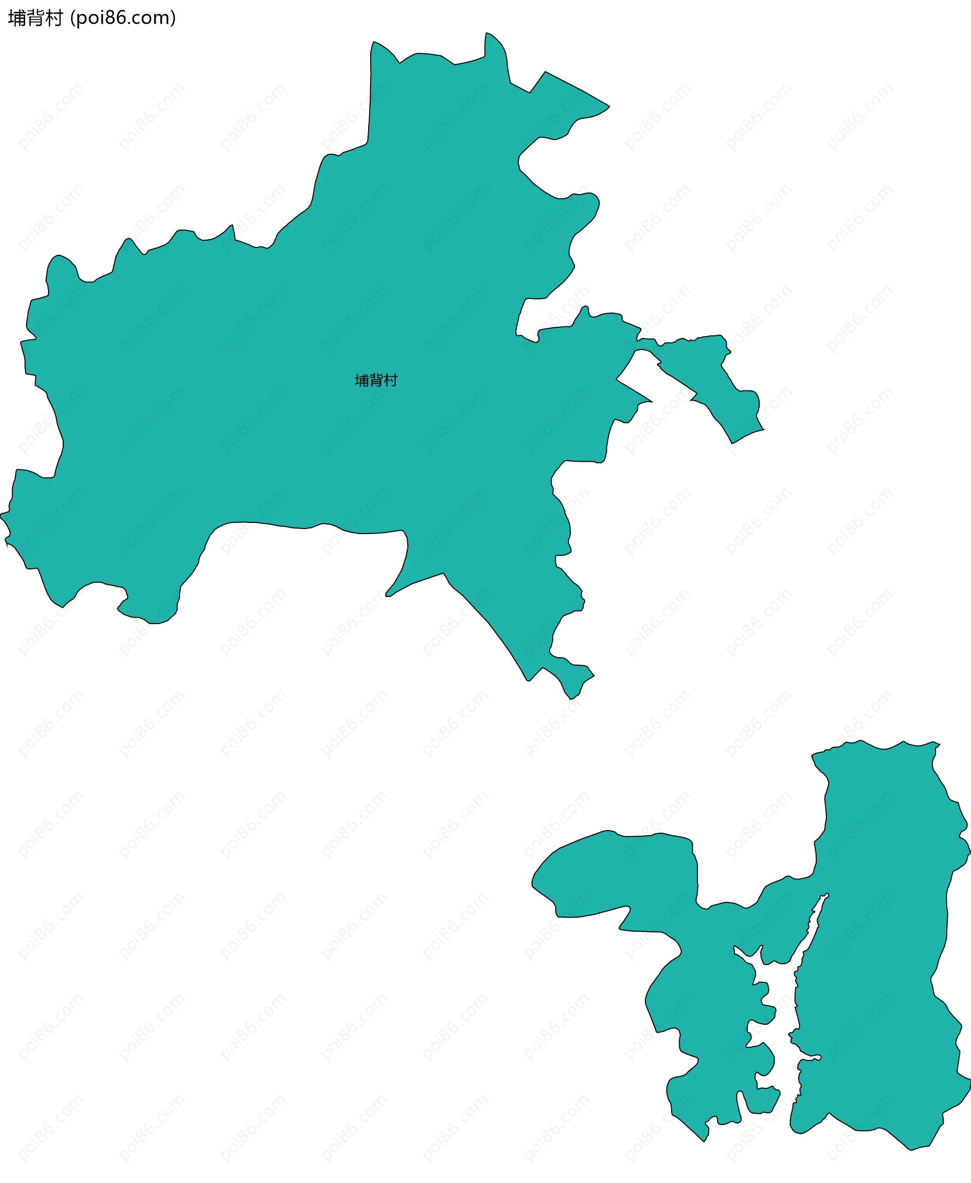 埔背村边界地图