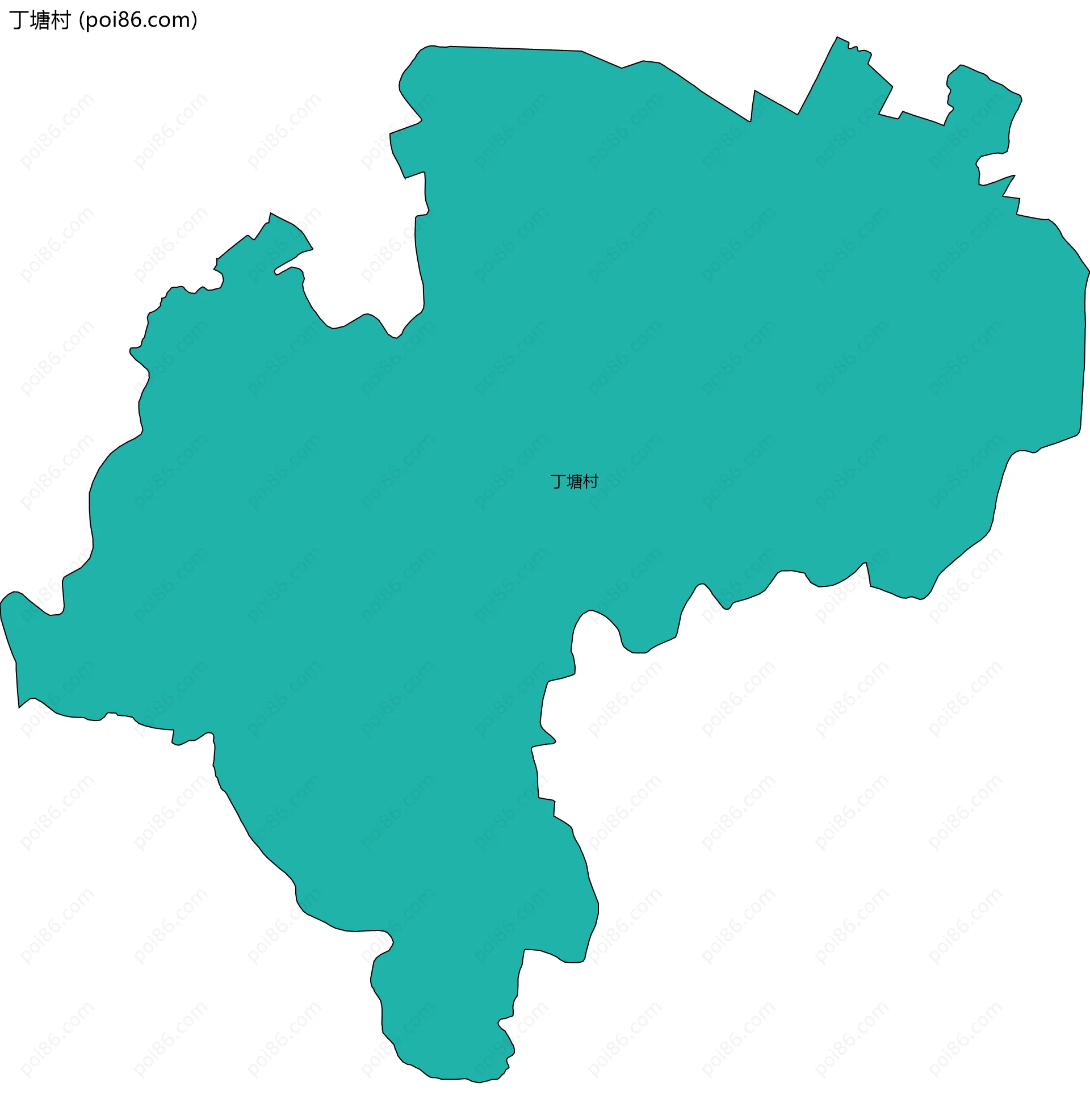 丁塘村边界地图