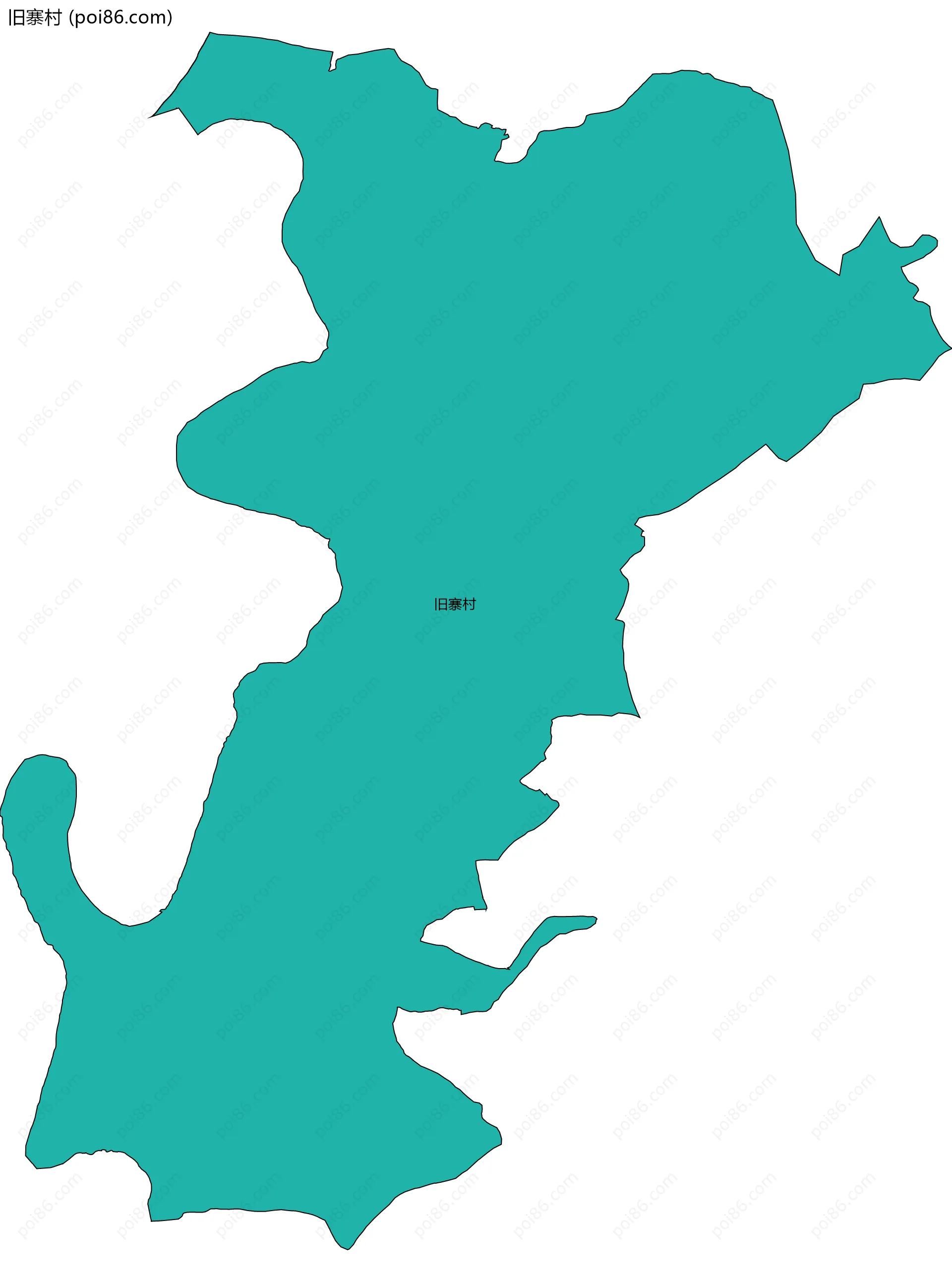 旧寨村边界地图