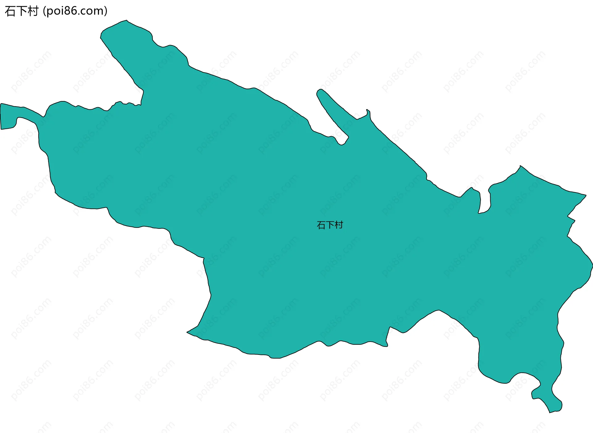 石下村边界地图