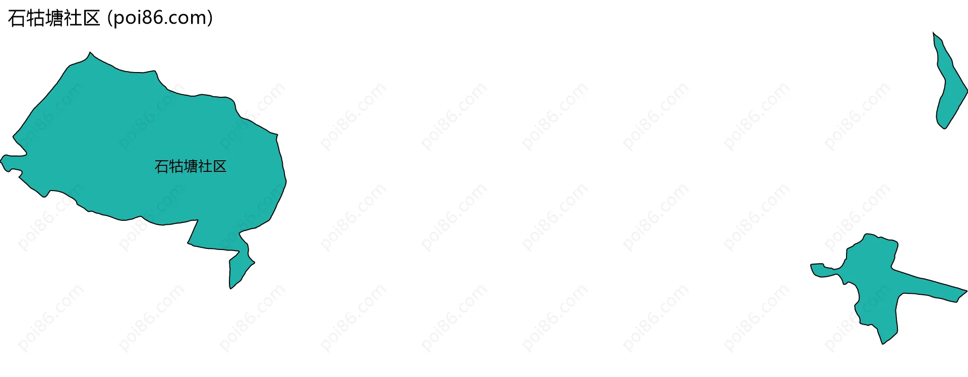 石牯塘社区边界地图