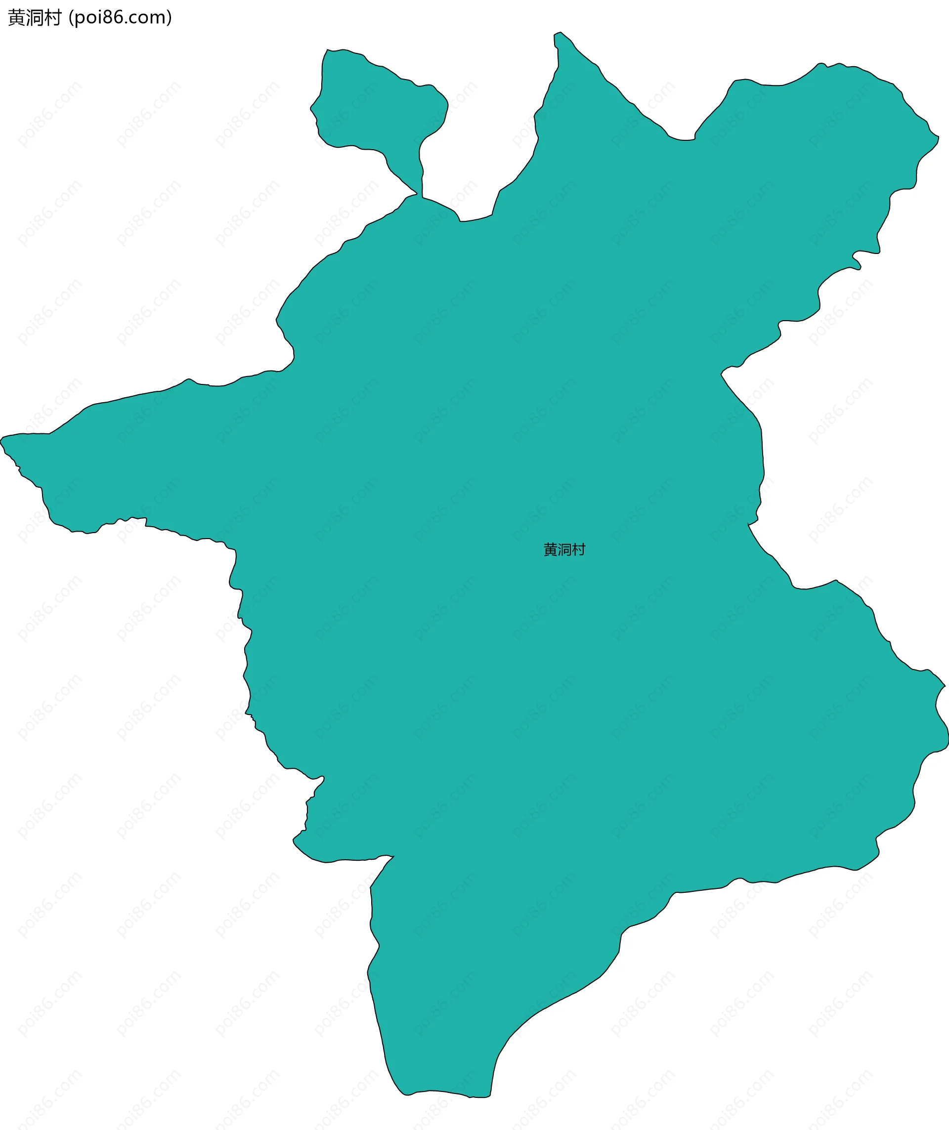 黄洞村边界地图