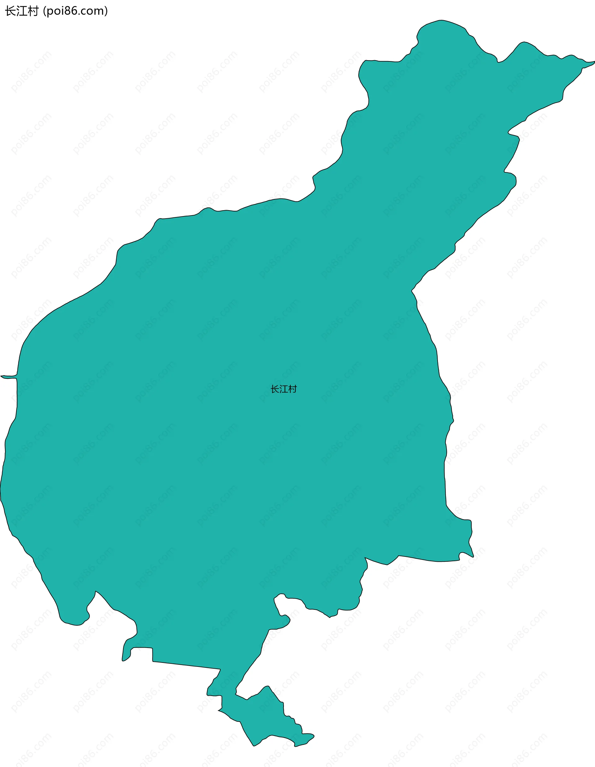 长江村边界地图