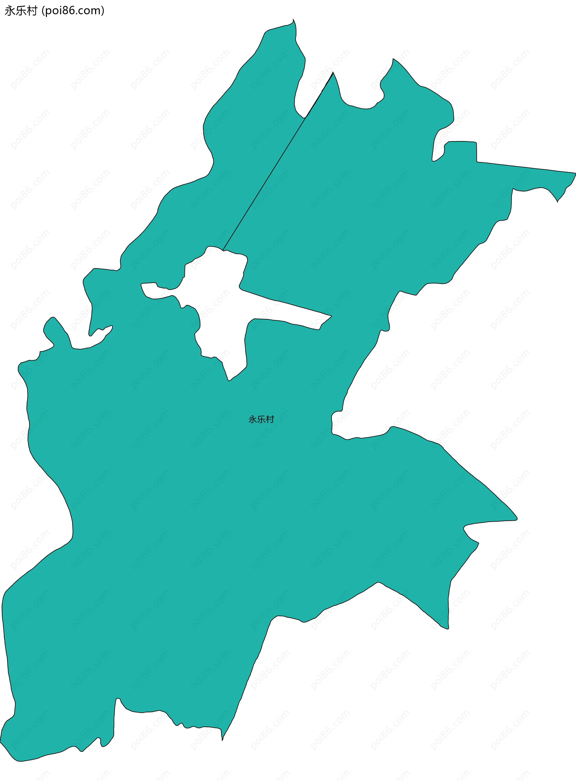 永乐村边界地图