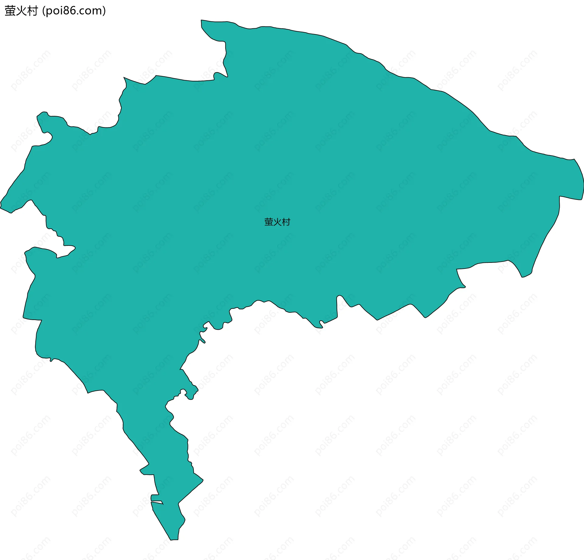 萤火村边界地图