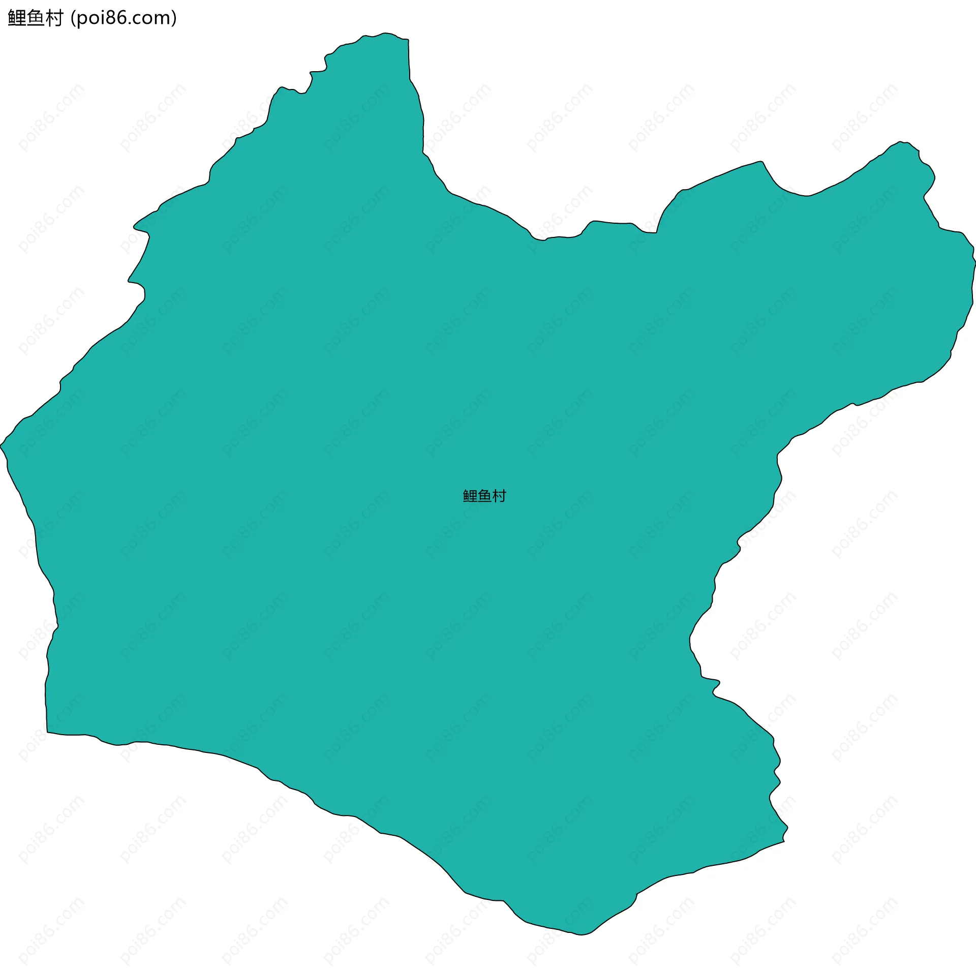 鲤鱼村边界地图