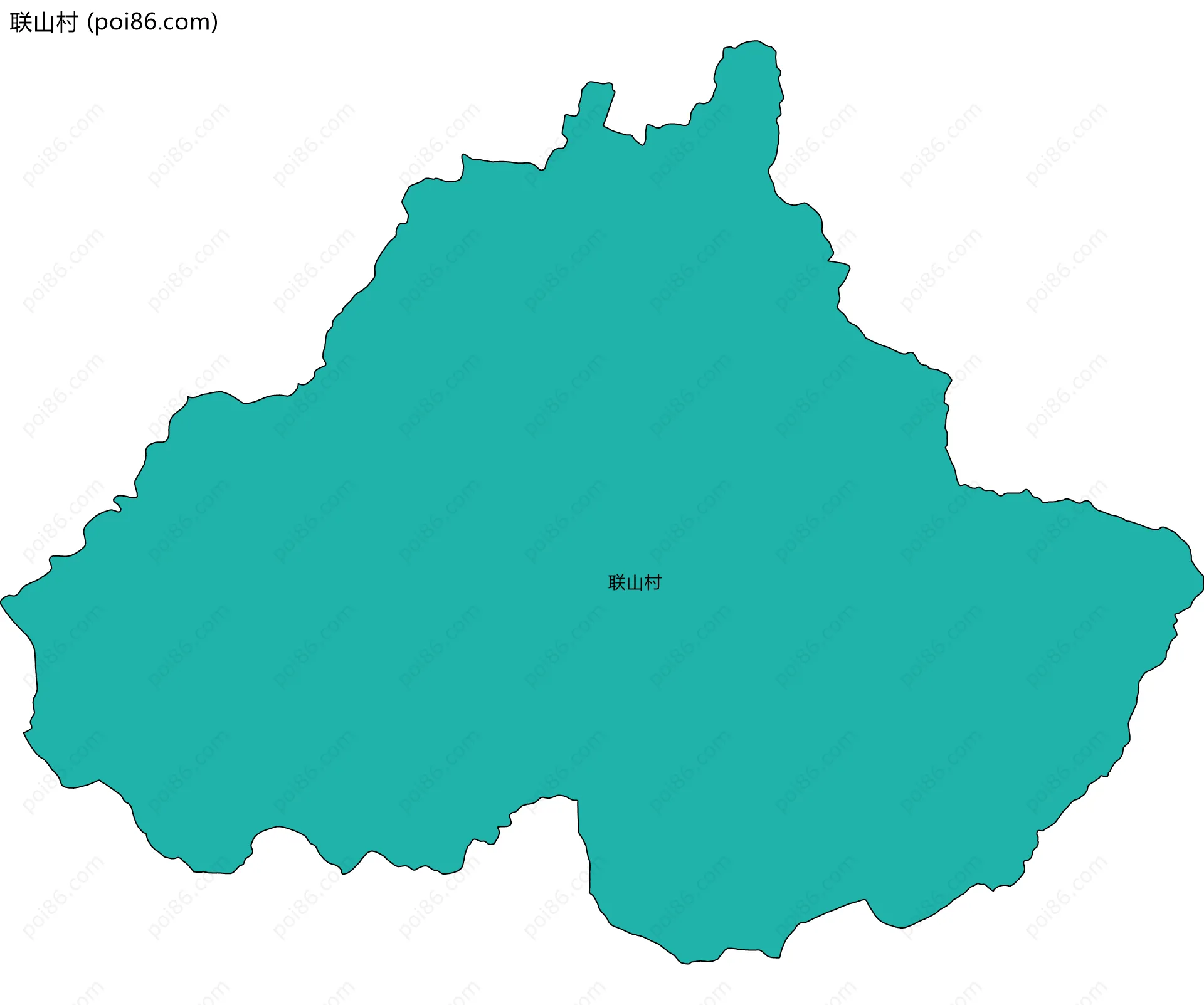 联山村边界地图