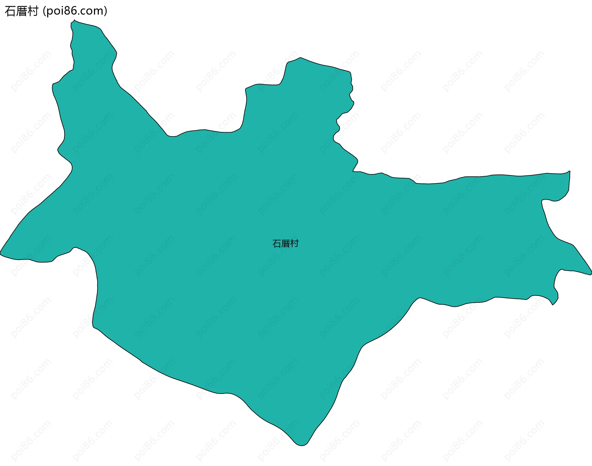 石厝村边界地图