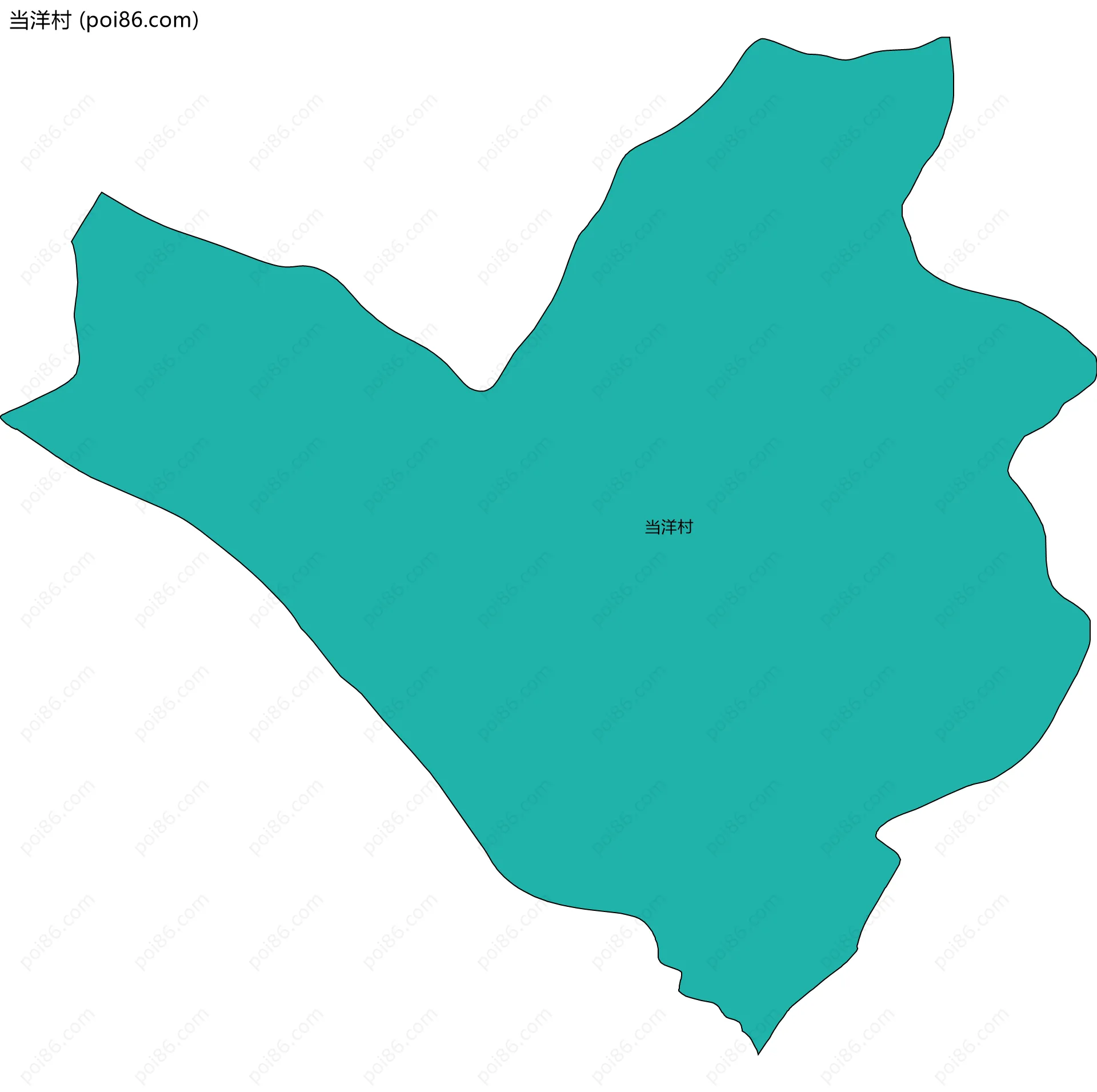 当洋村边界地图