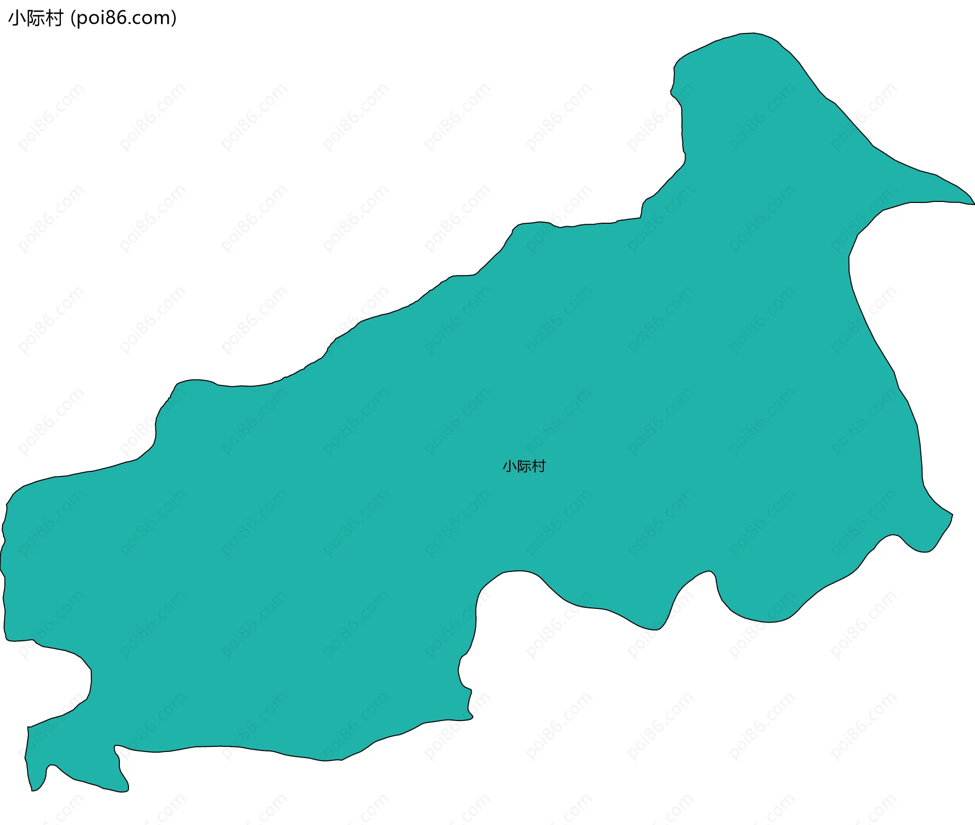 小际村边界地图