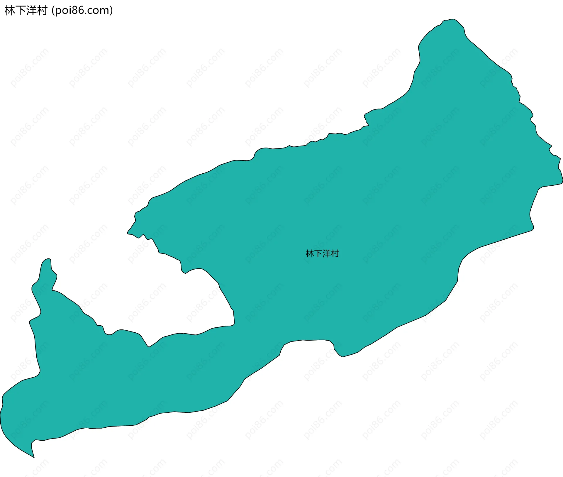 林下洋村边界地图