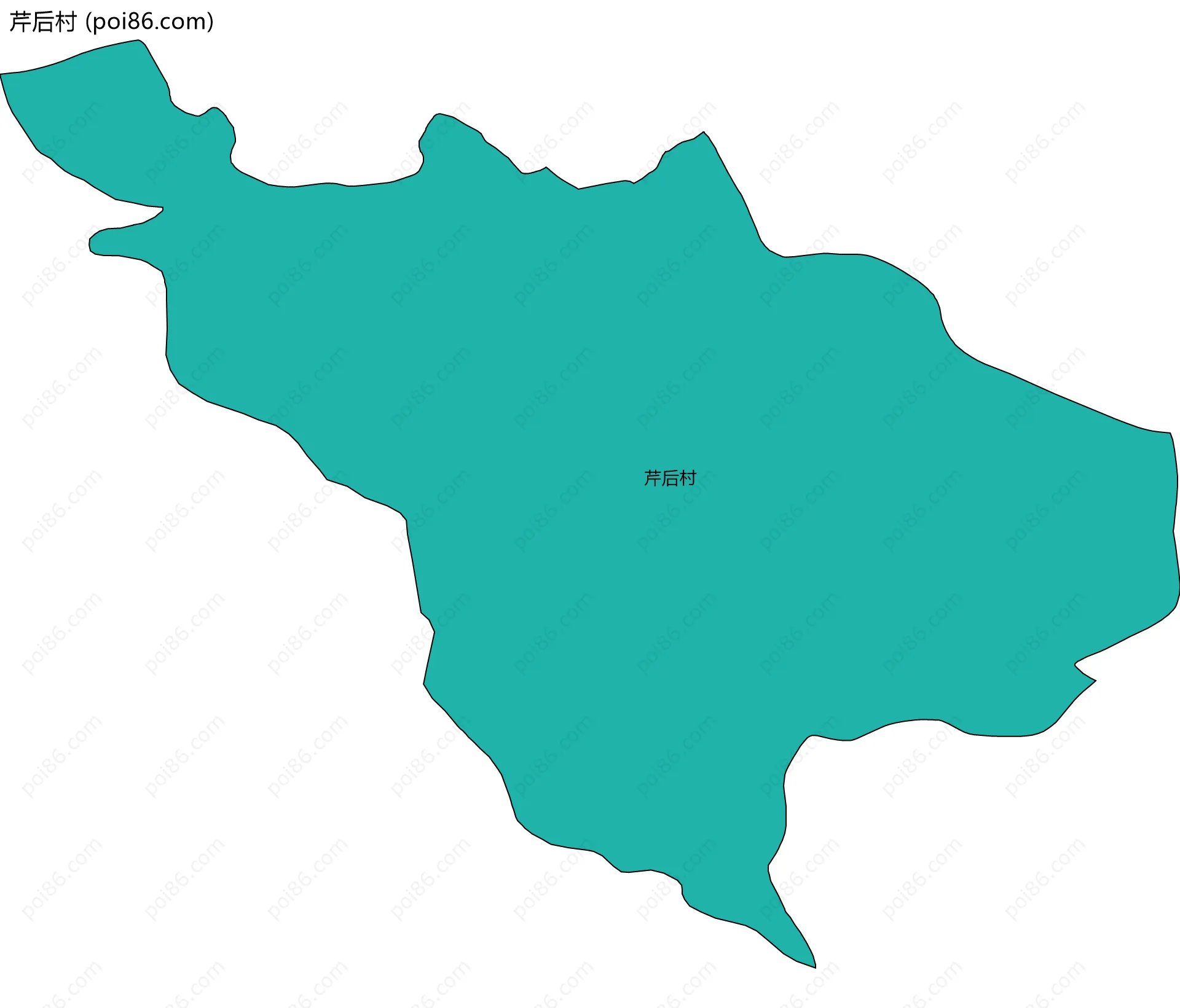 芹后村边界地图