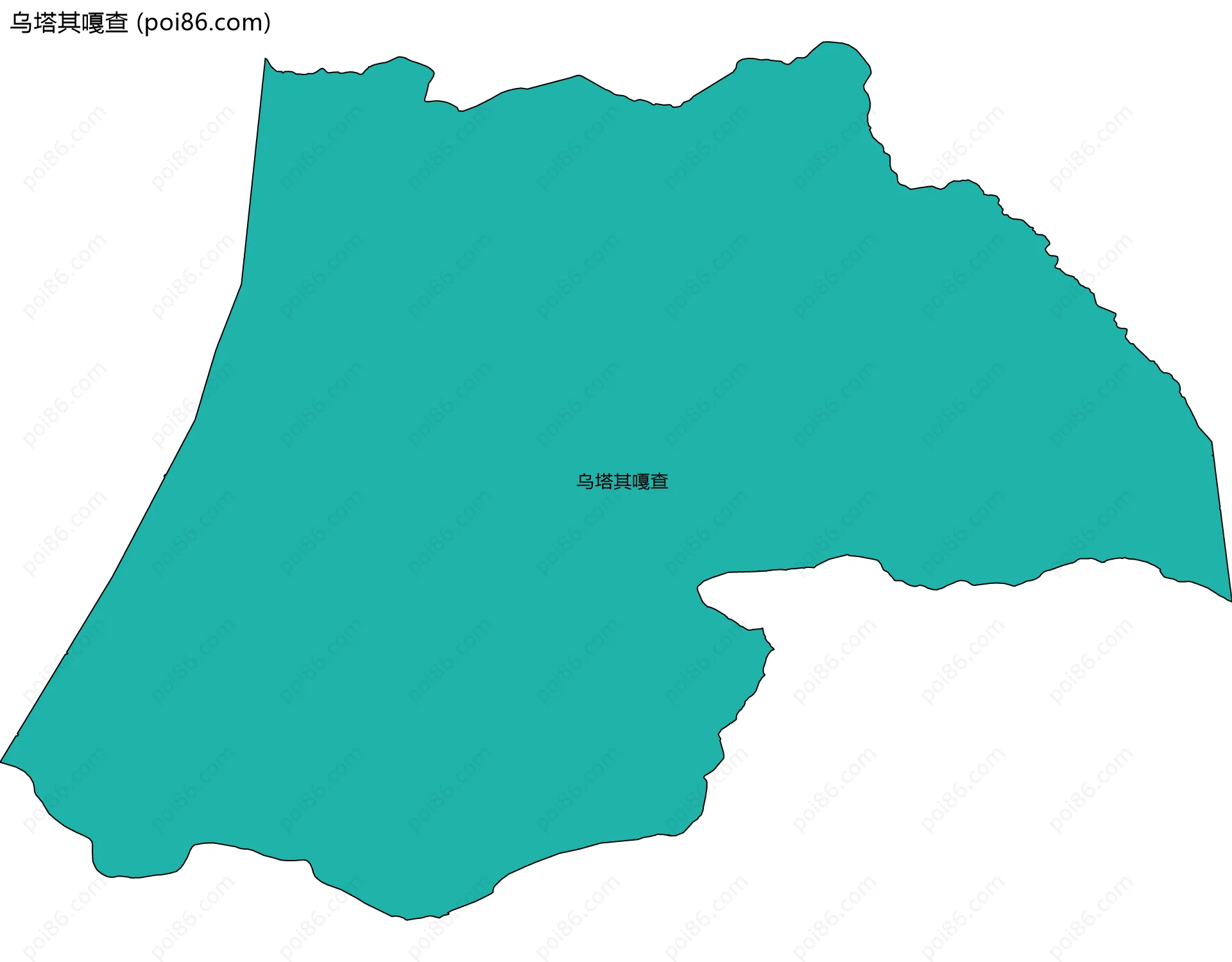 乌塔其嘎查边界地图