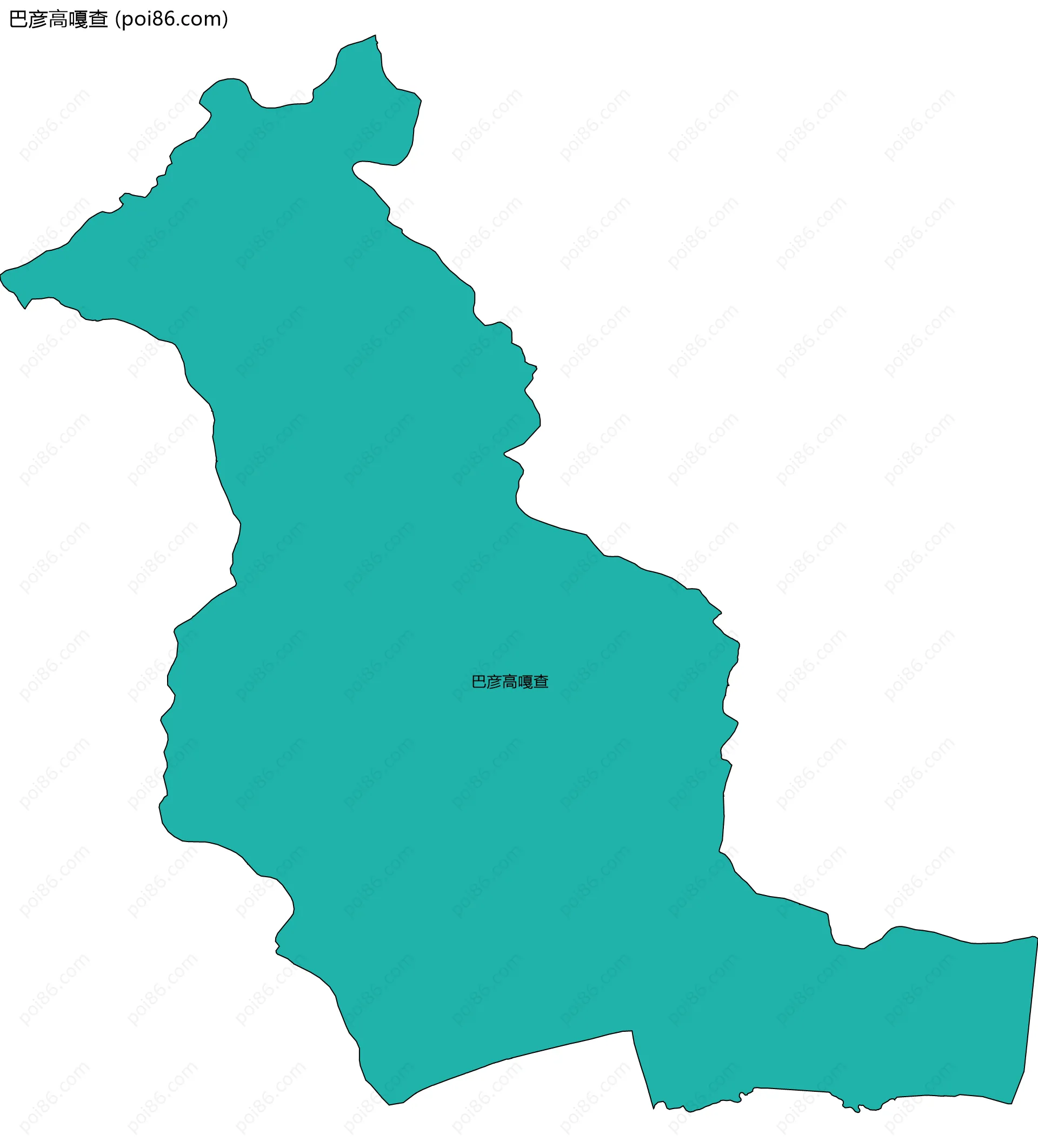 巴彦高嘎查边界地图