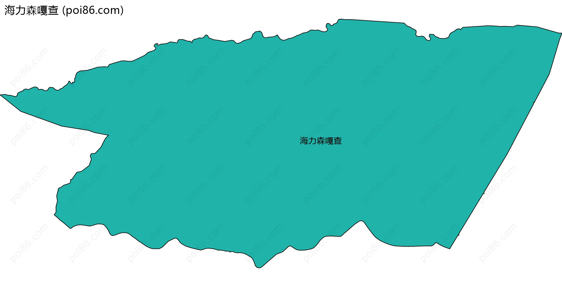 海力森嘎查边界地图