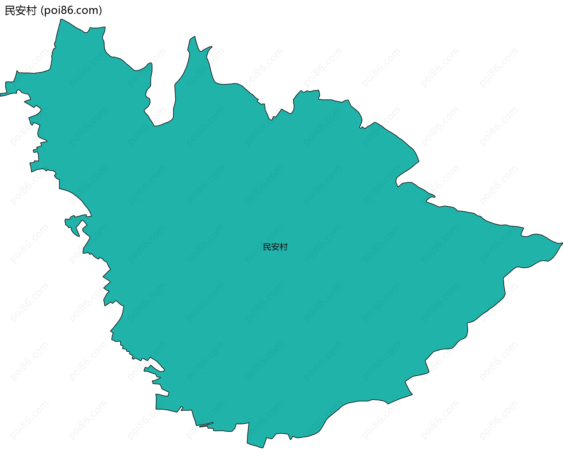 民安村边界地图